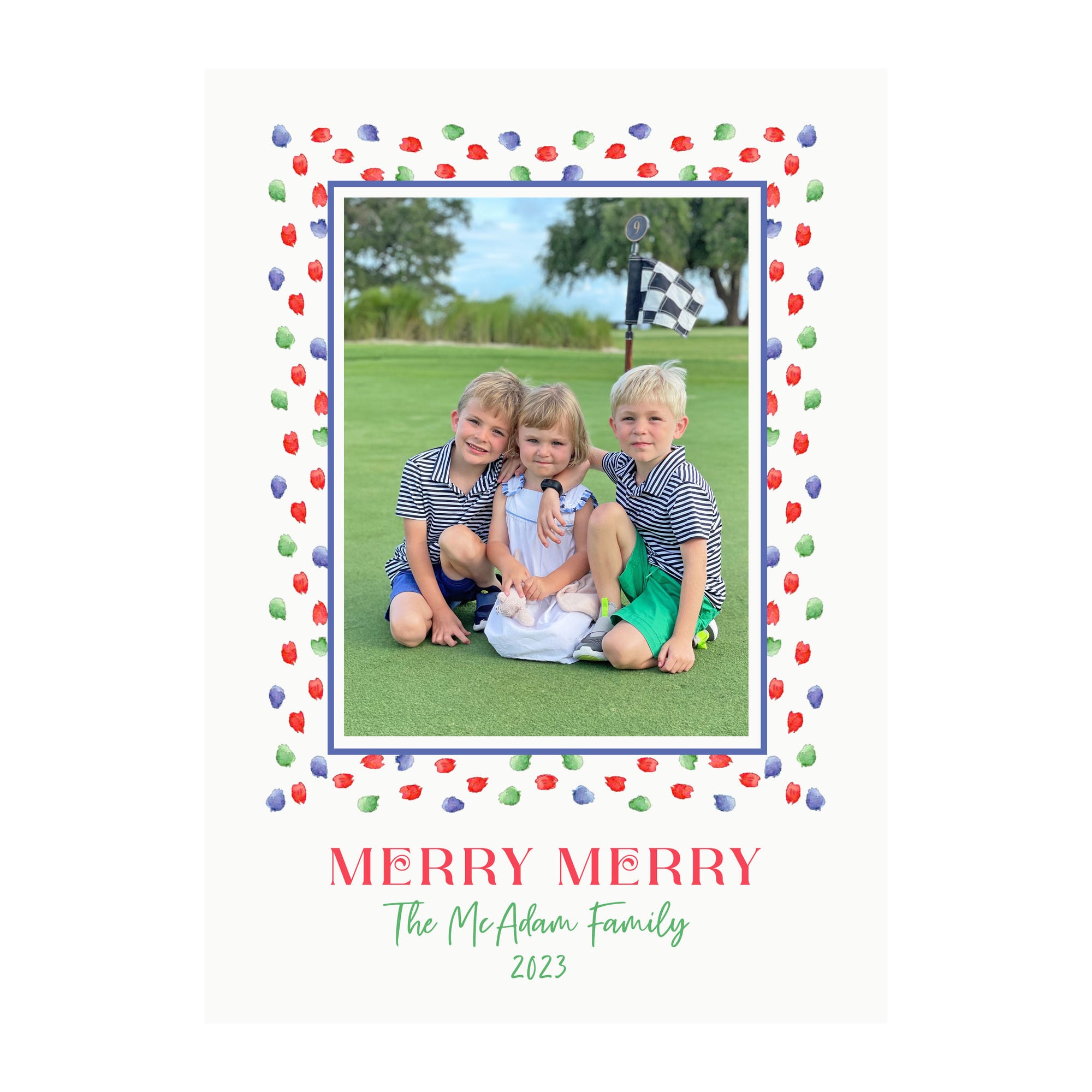Christmas Confetti Holiday Photo Card