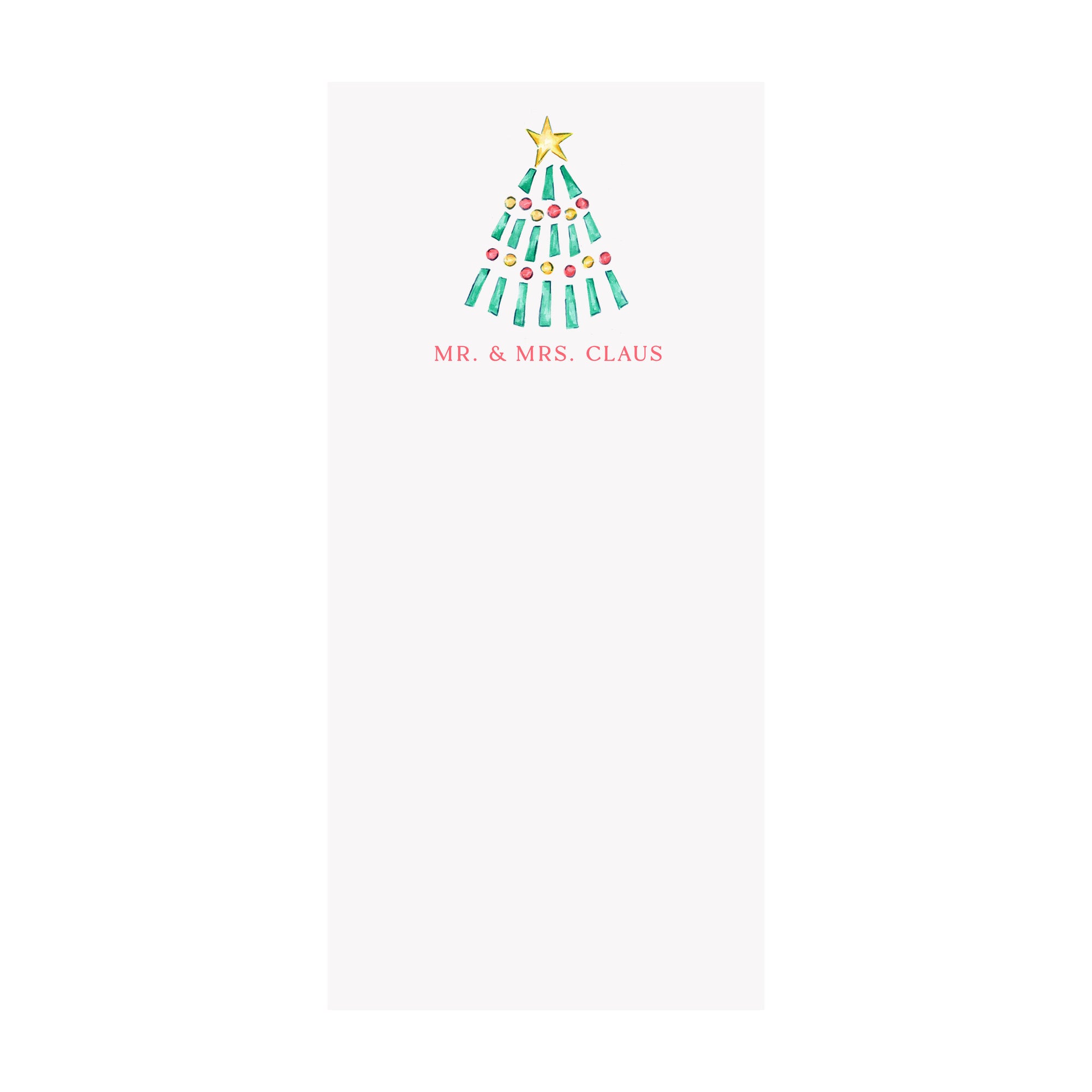 Ornament Tree Notepad- Personalized