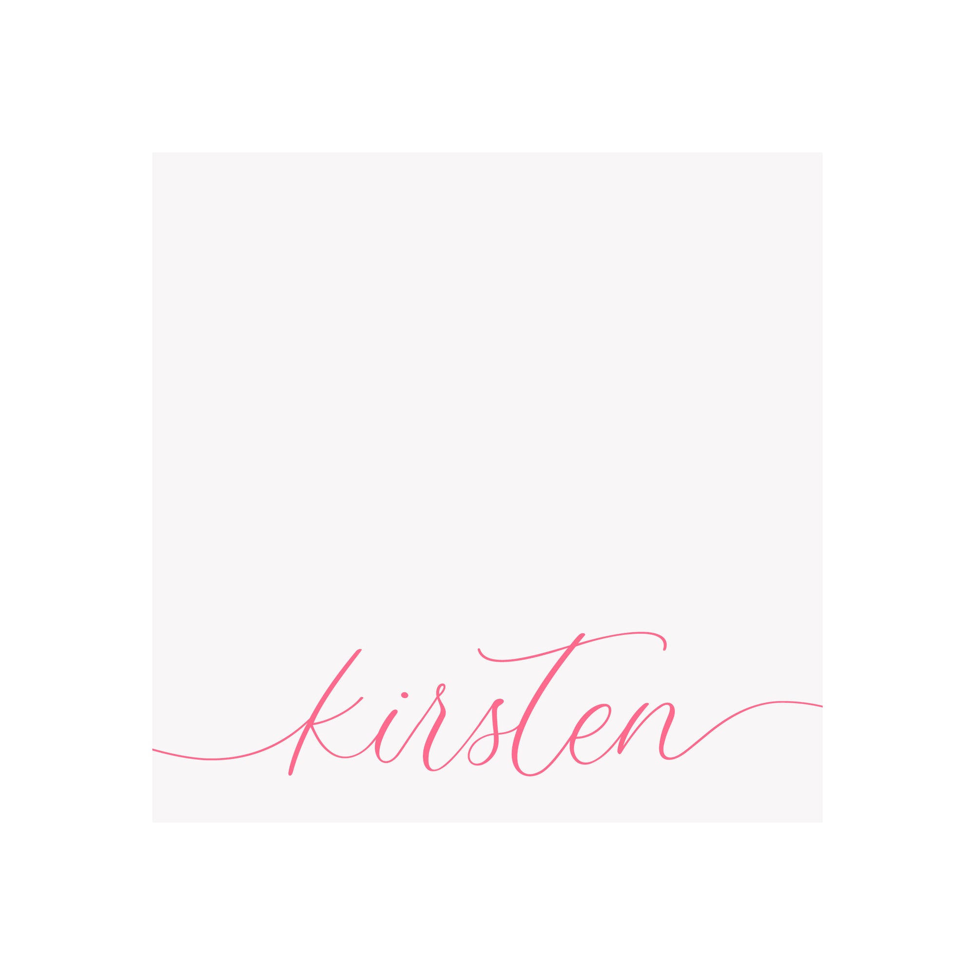 Personalized Swash Script Notepad- Assorted Colors