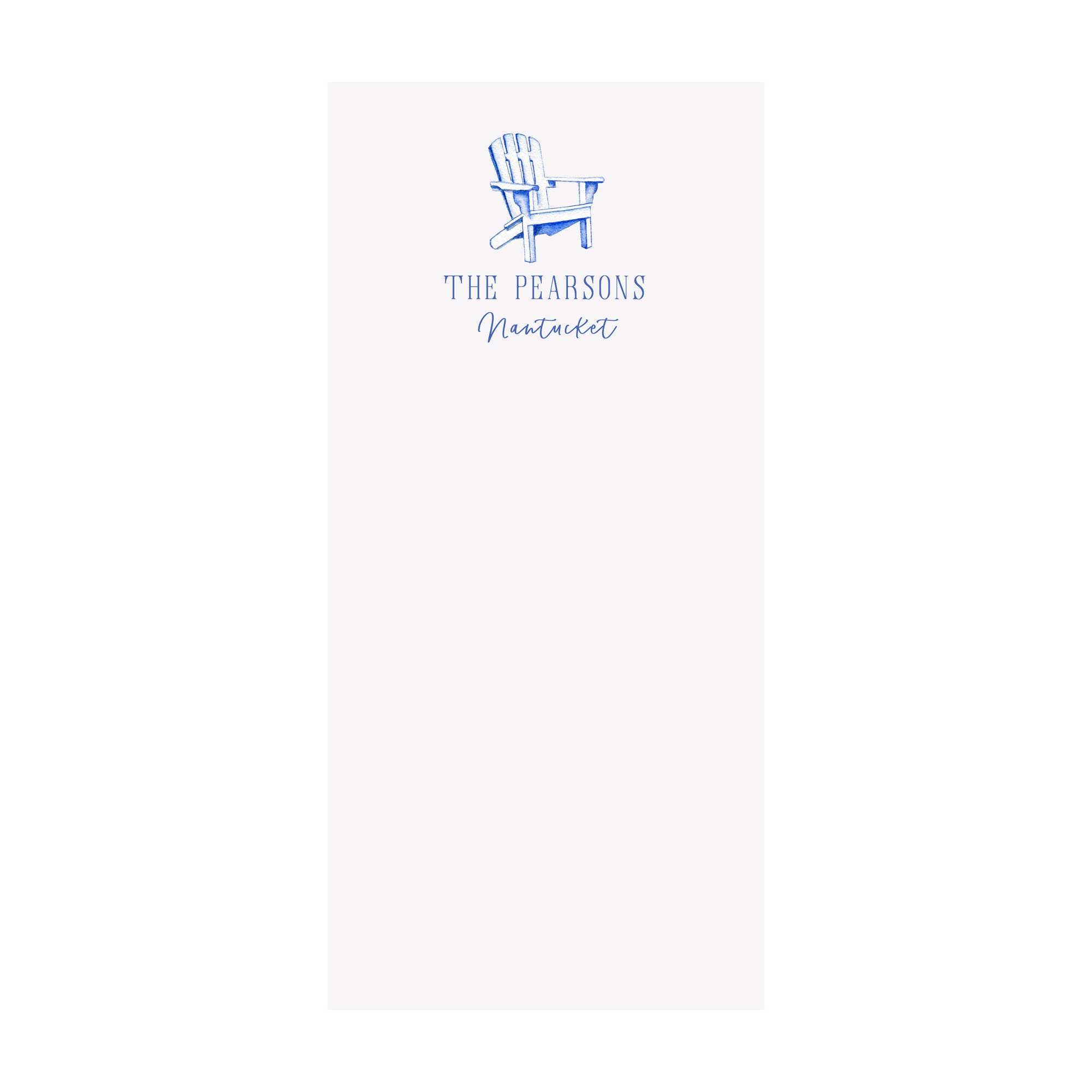 Adirondack Chair Notepad- Personalized