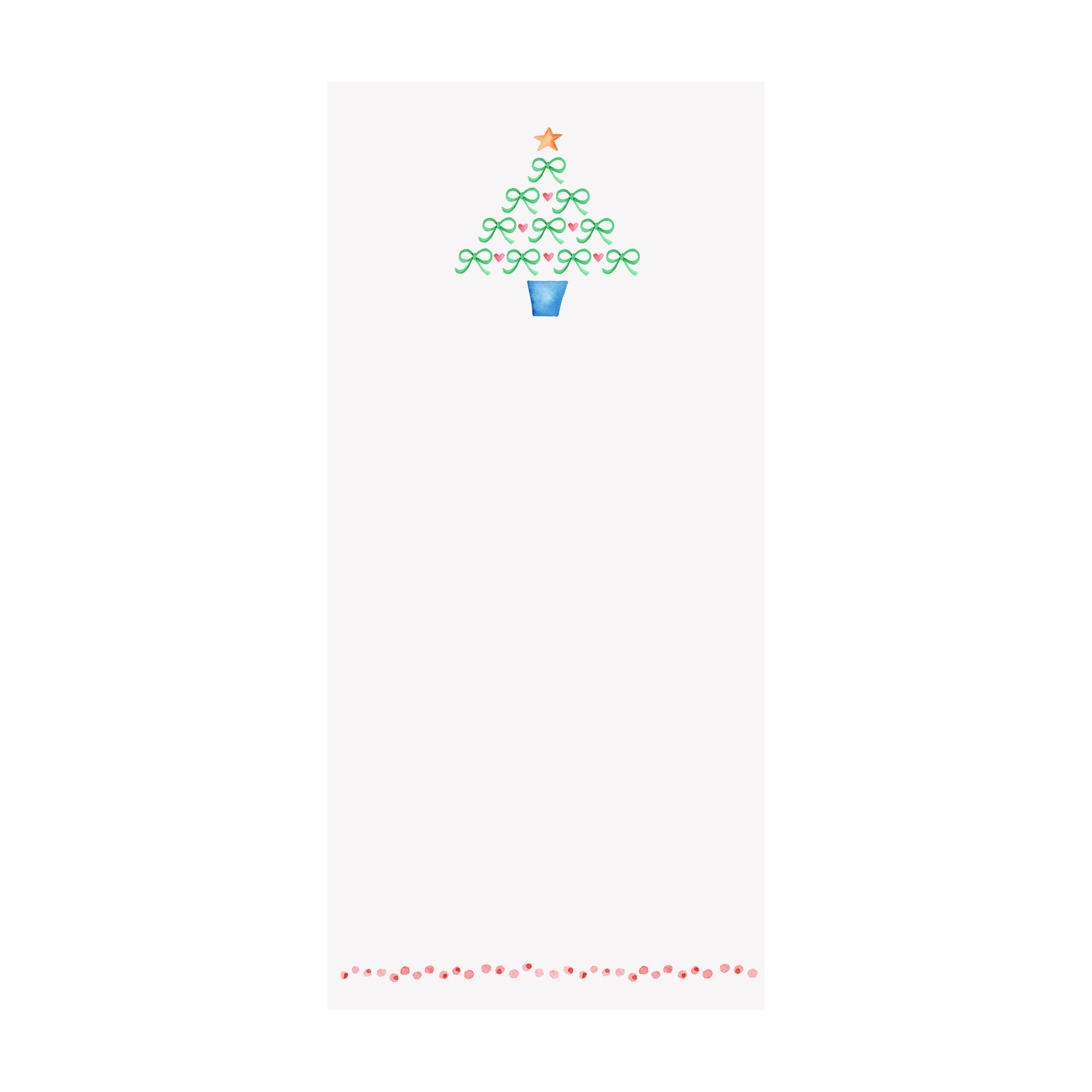 Bow Christmas Tree Notepad