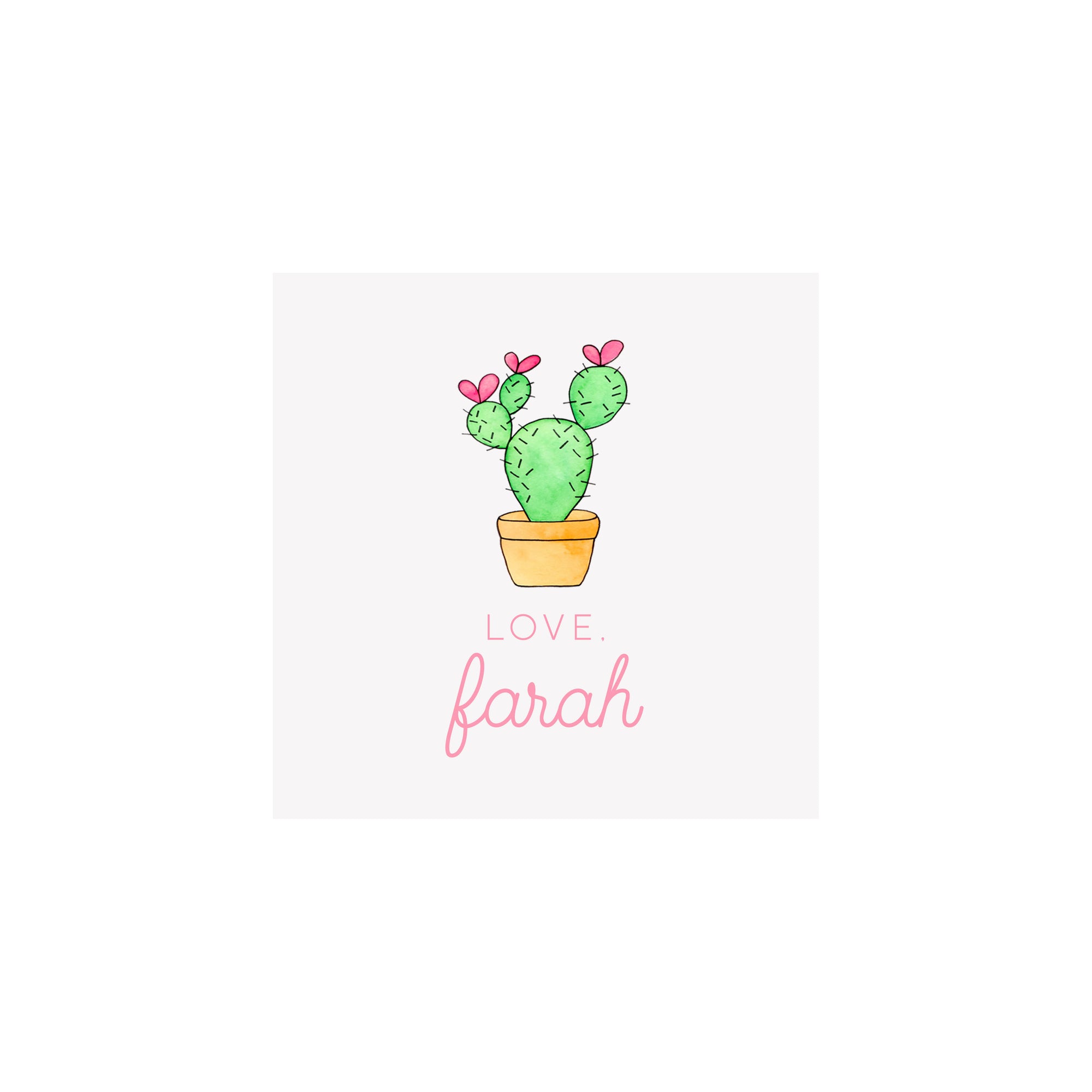 Cactus Gift Tags & Stickers