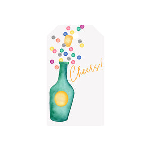 Champagne Cheers Luggage Gift Tags