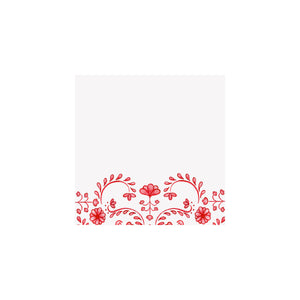 Chinoiserie Gift Tags & Stickers- Red