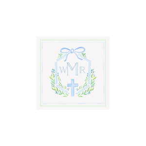 Monogram Cross Gift Tags & Stickers