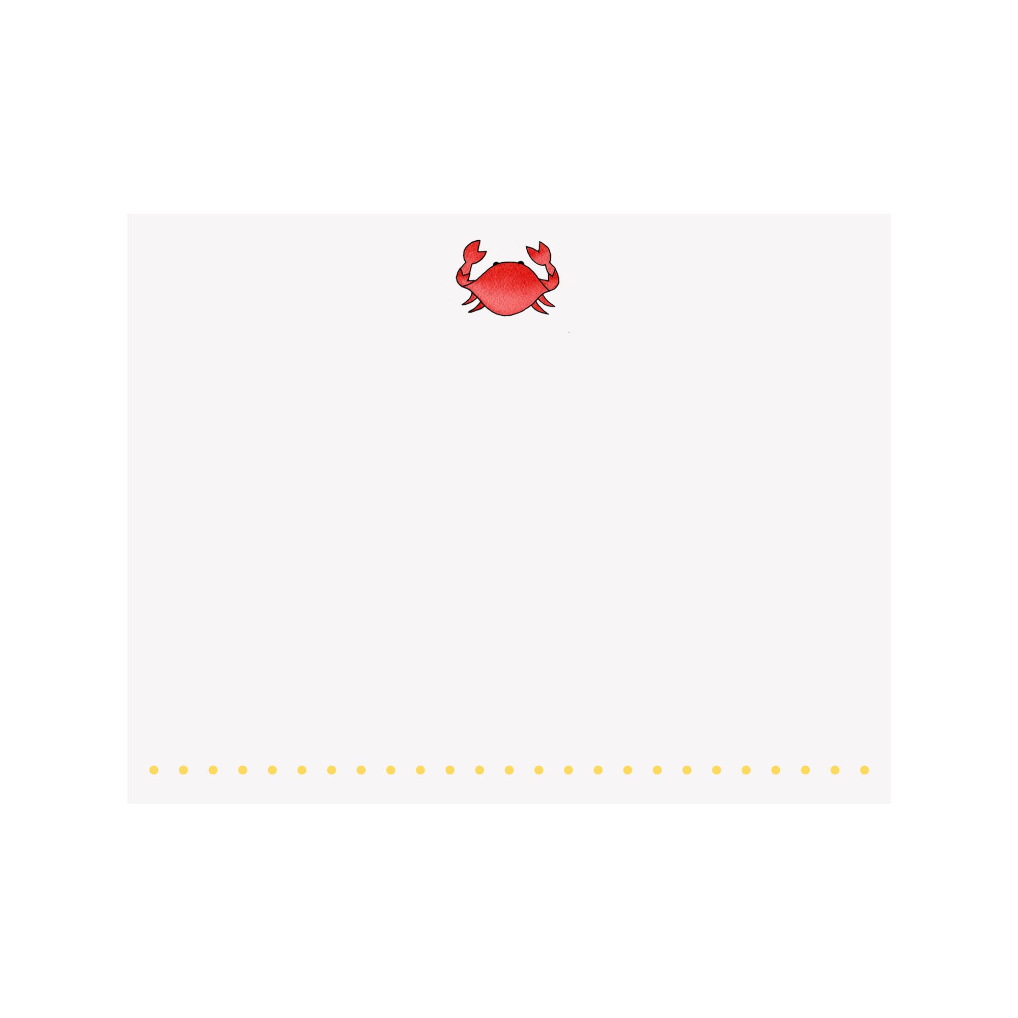 Crab Note Card