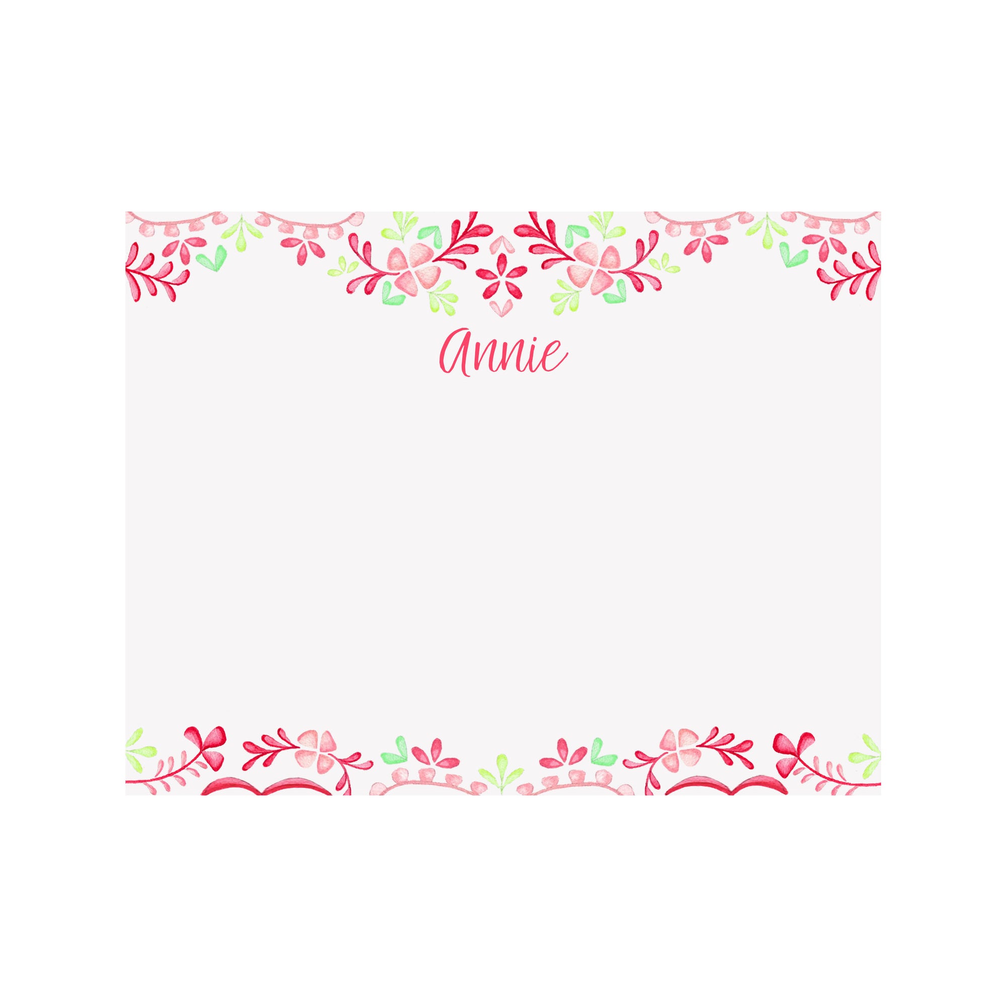 Floral Fiesta Personalized Stationery