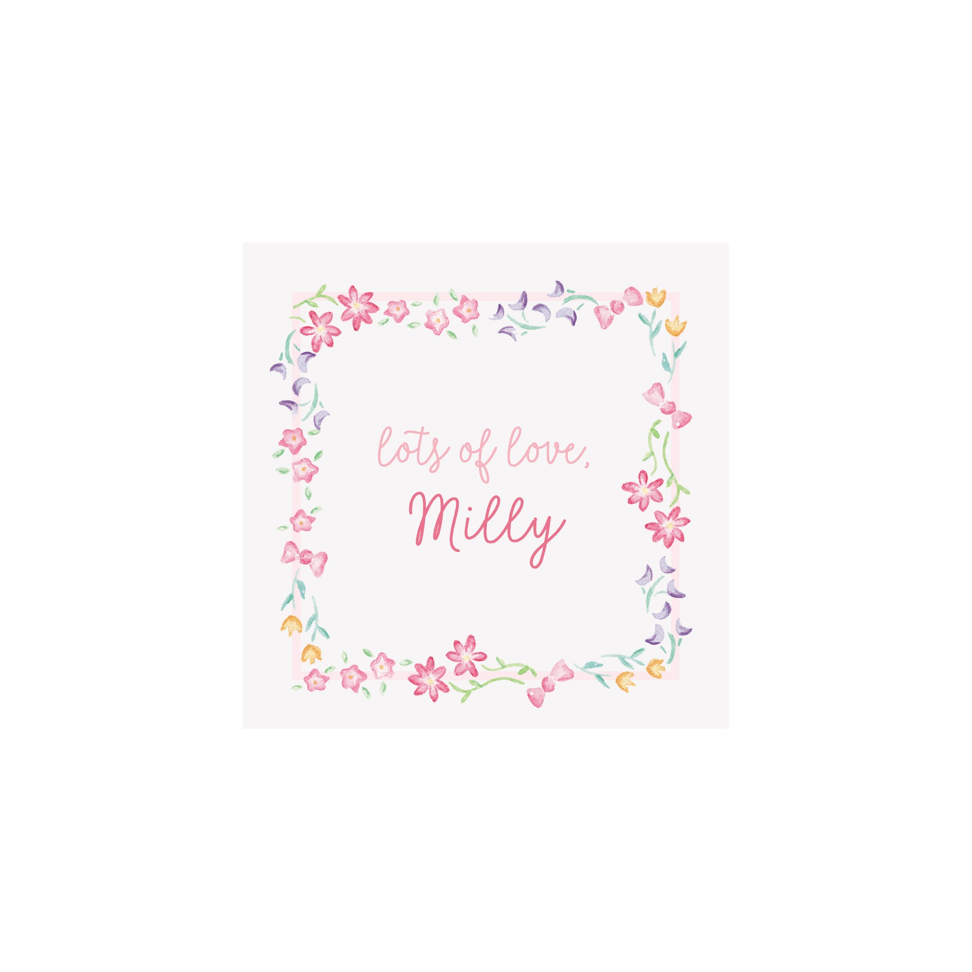 Flowers & Bows Gift Tags & Stickers