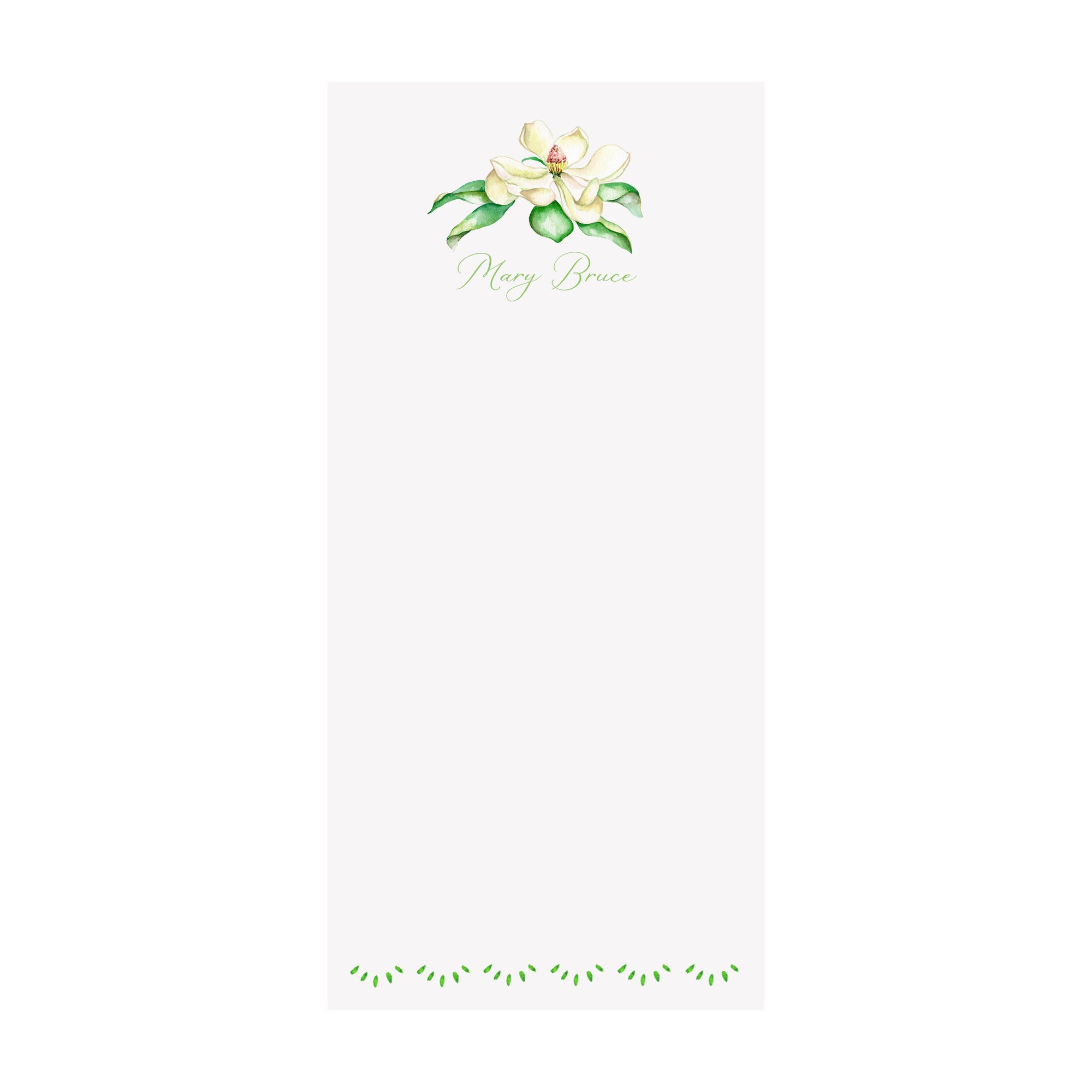 Magnolia Notepad- Personalized