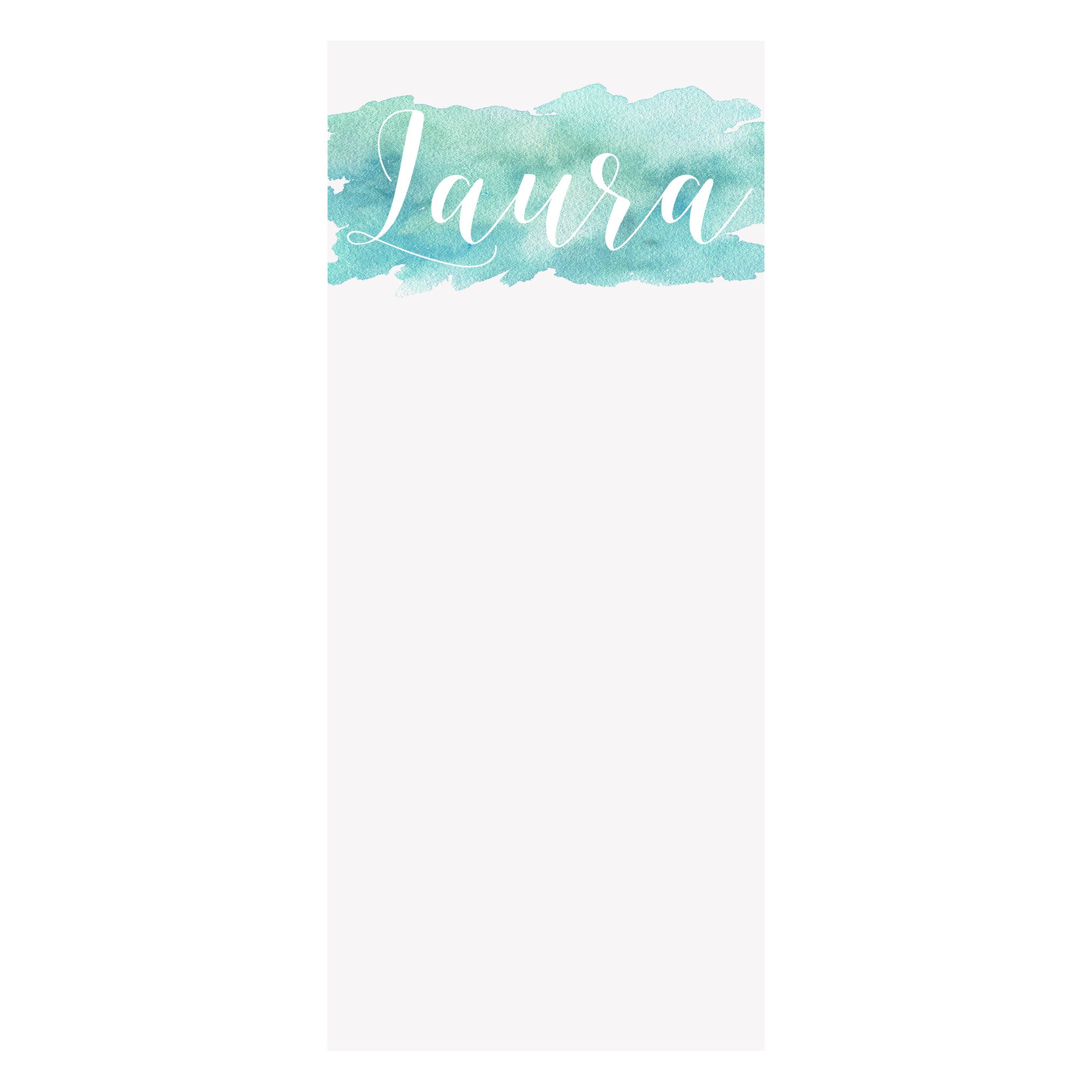 Watercolor Splash Notepad- Aqua