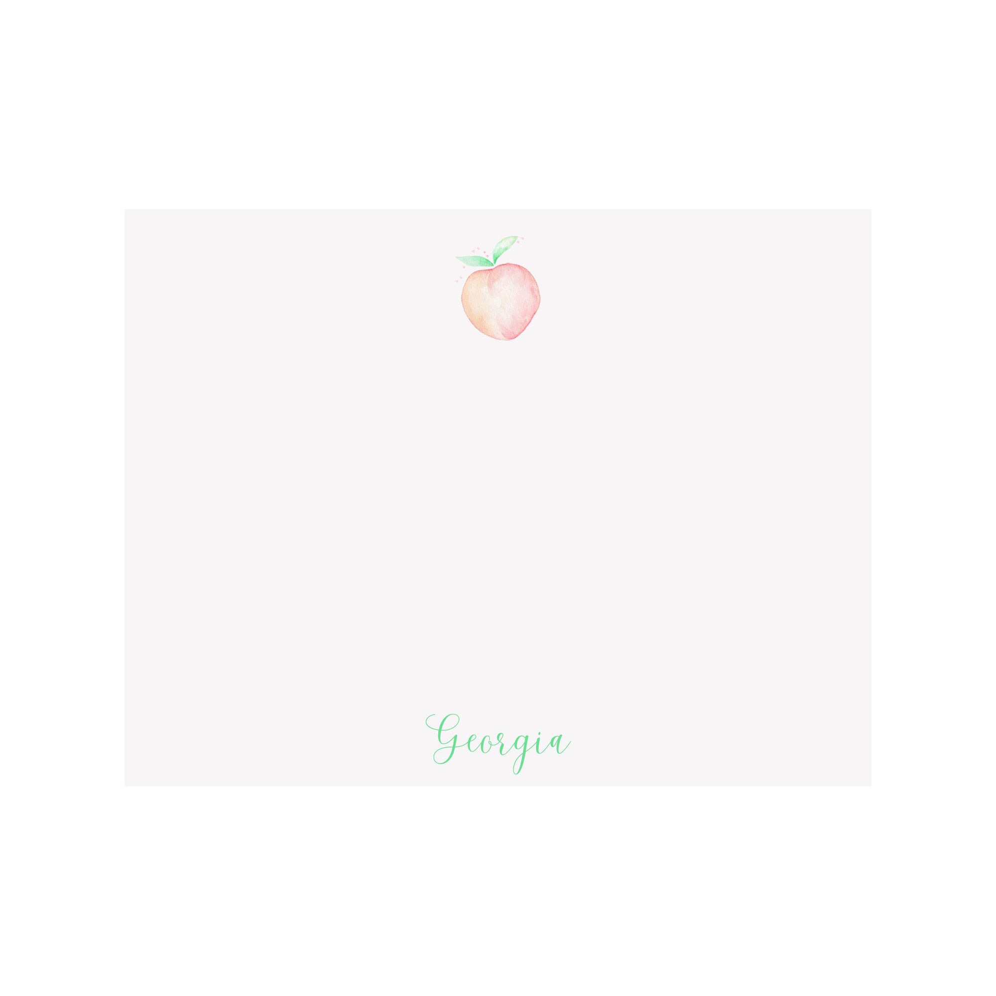 Peach Personalized Stationery