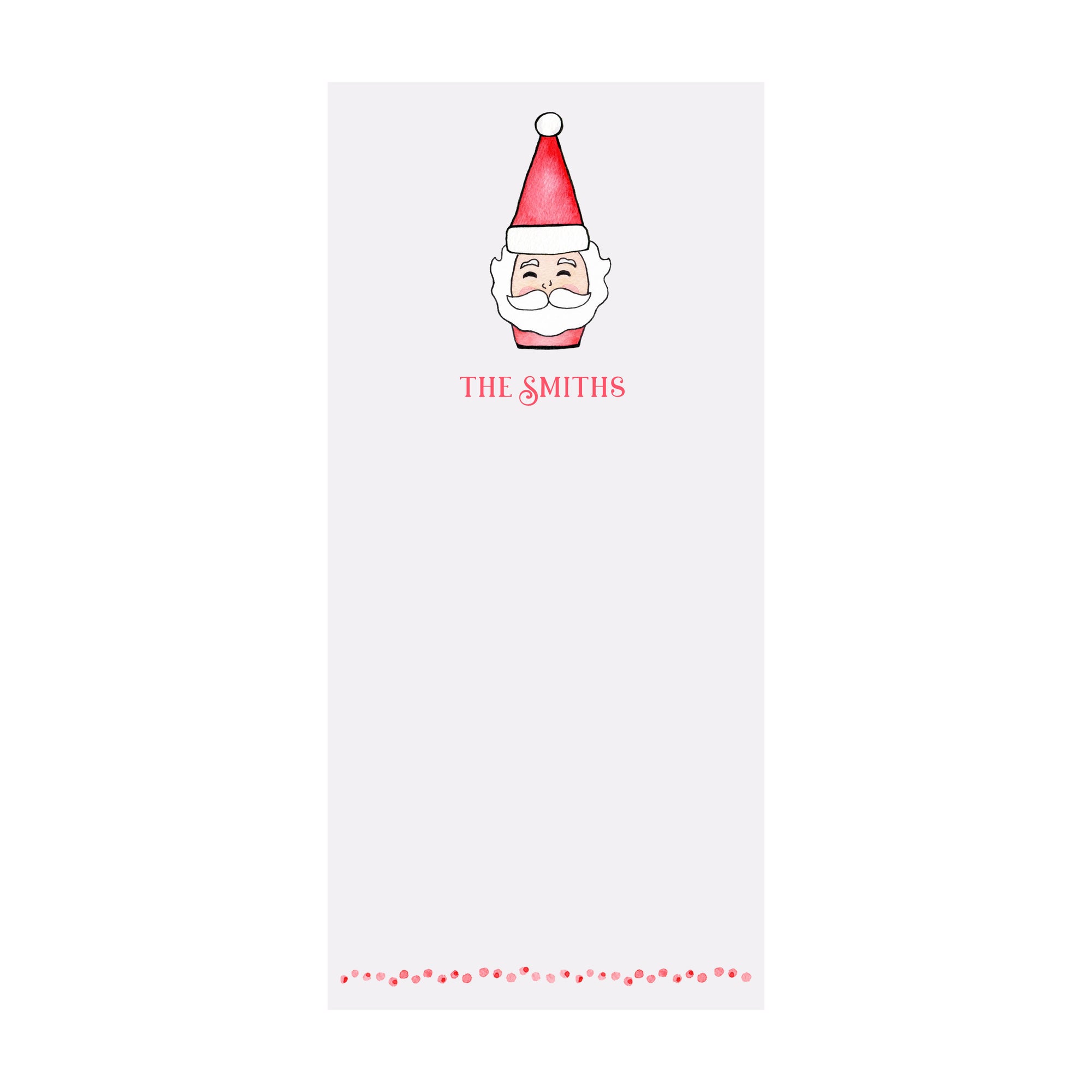 Santa Notepad- Personalized