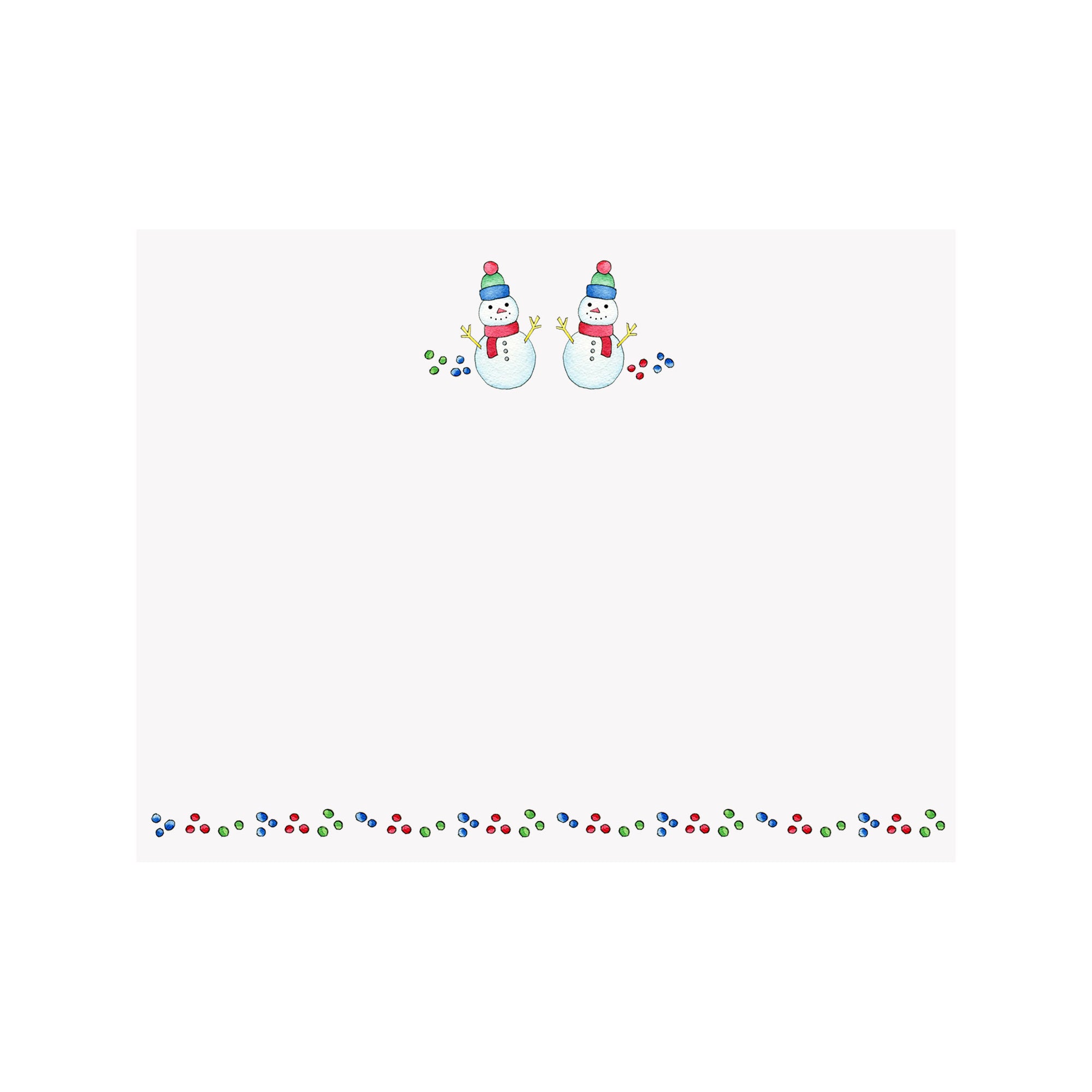 Snowman Holiday Note Card