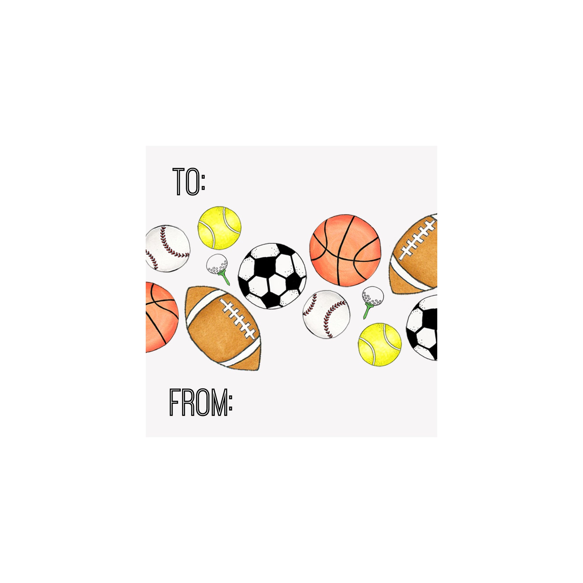 Sports Gift Tag