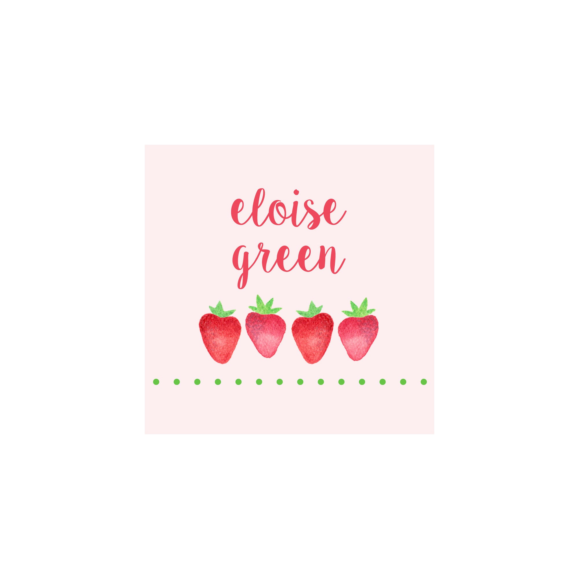 Strawberry Gift Tags & Stickers