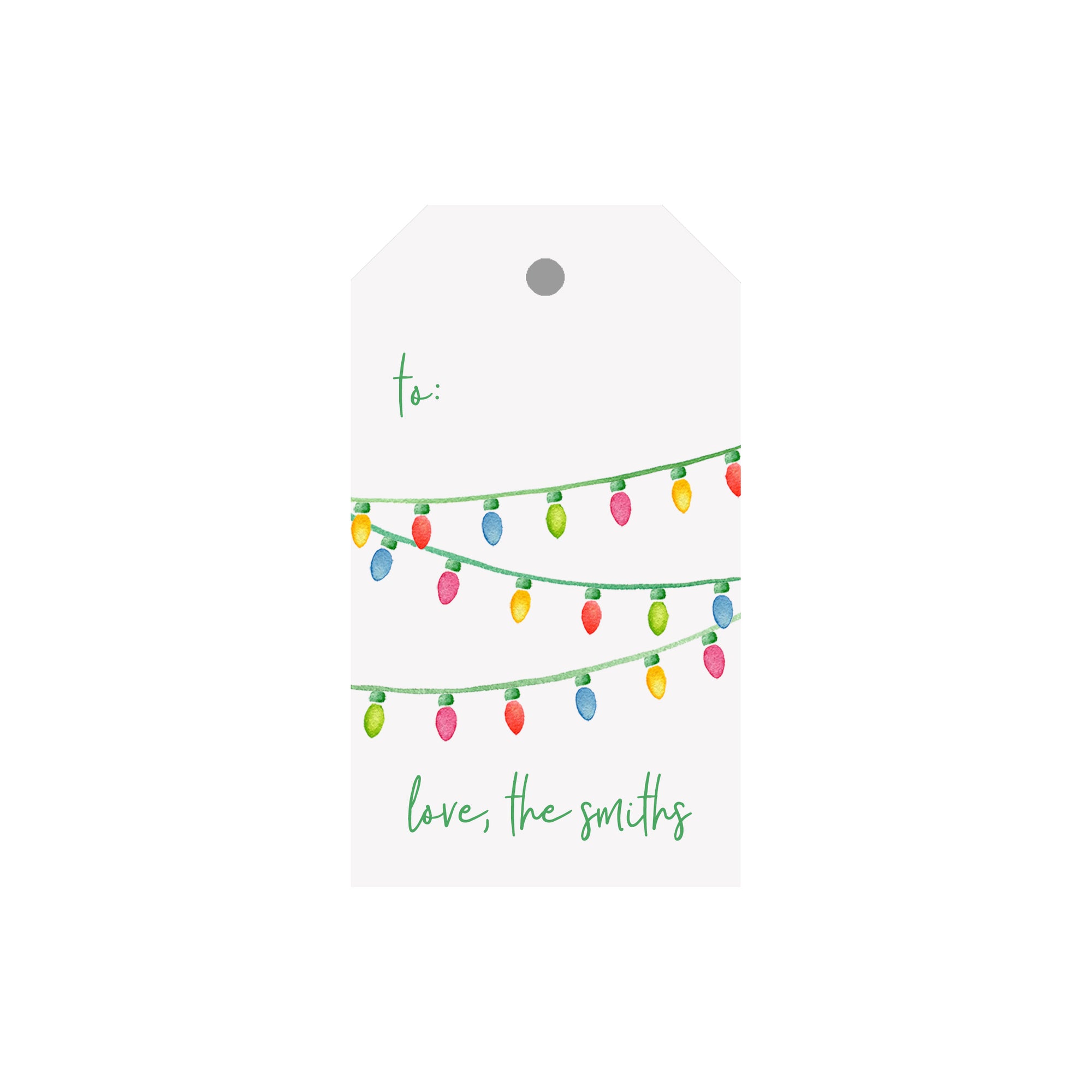 String Lights Personalized Luggage Gift Tags