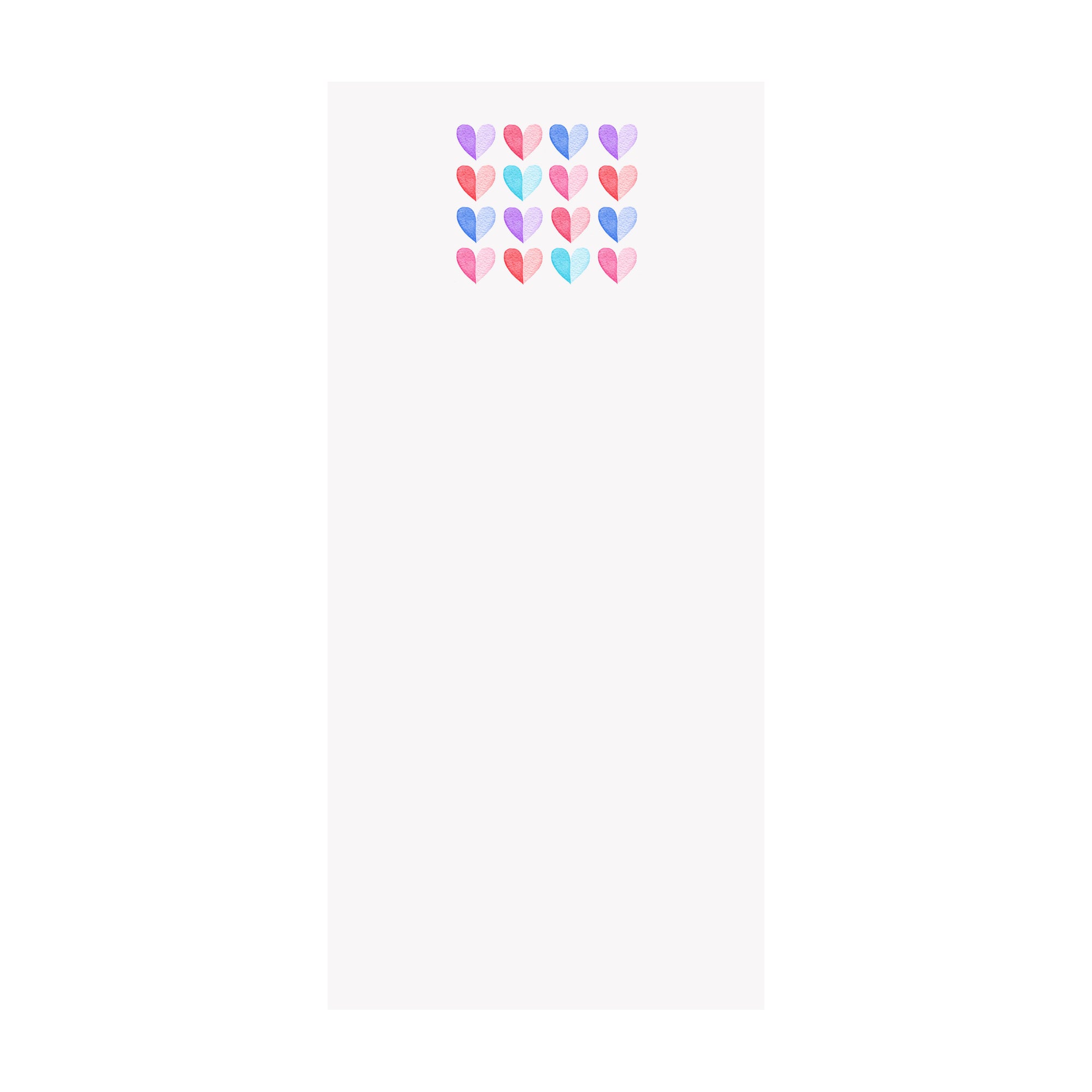 Two Tone Hearts Notepad