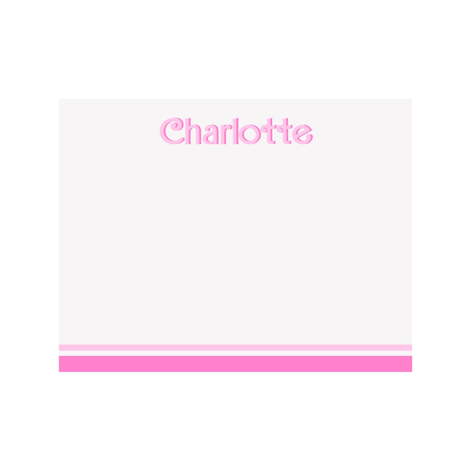 Let's go Party Name Stationery