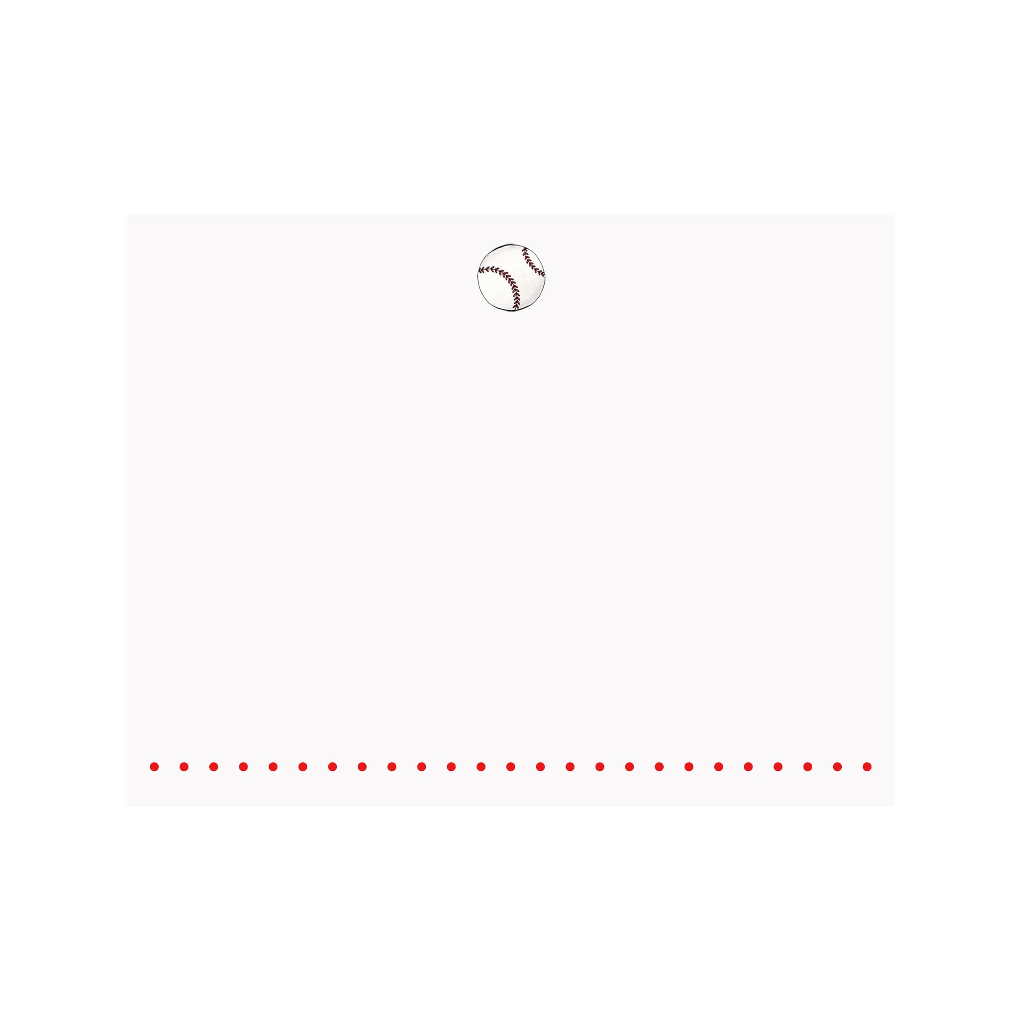 Baseball Note Card