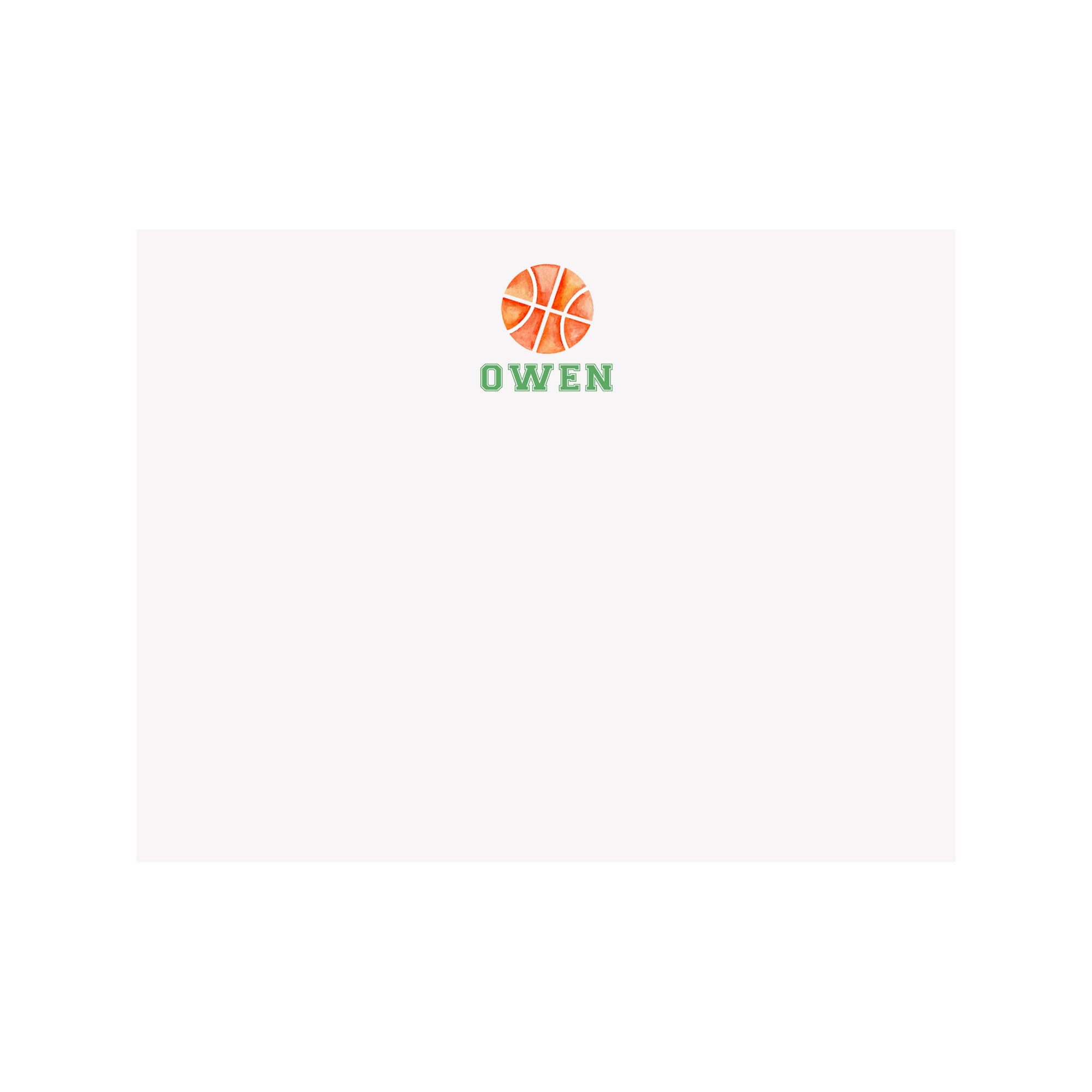 Basketball Stationery