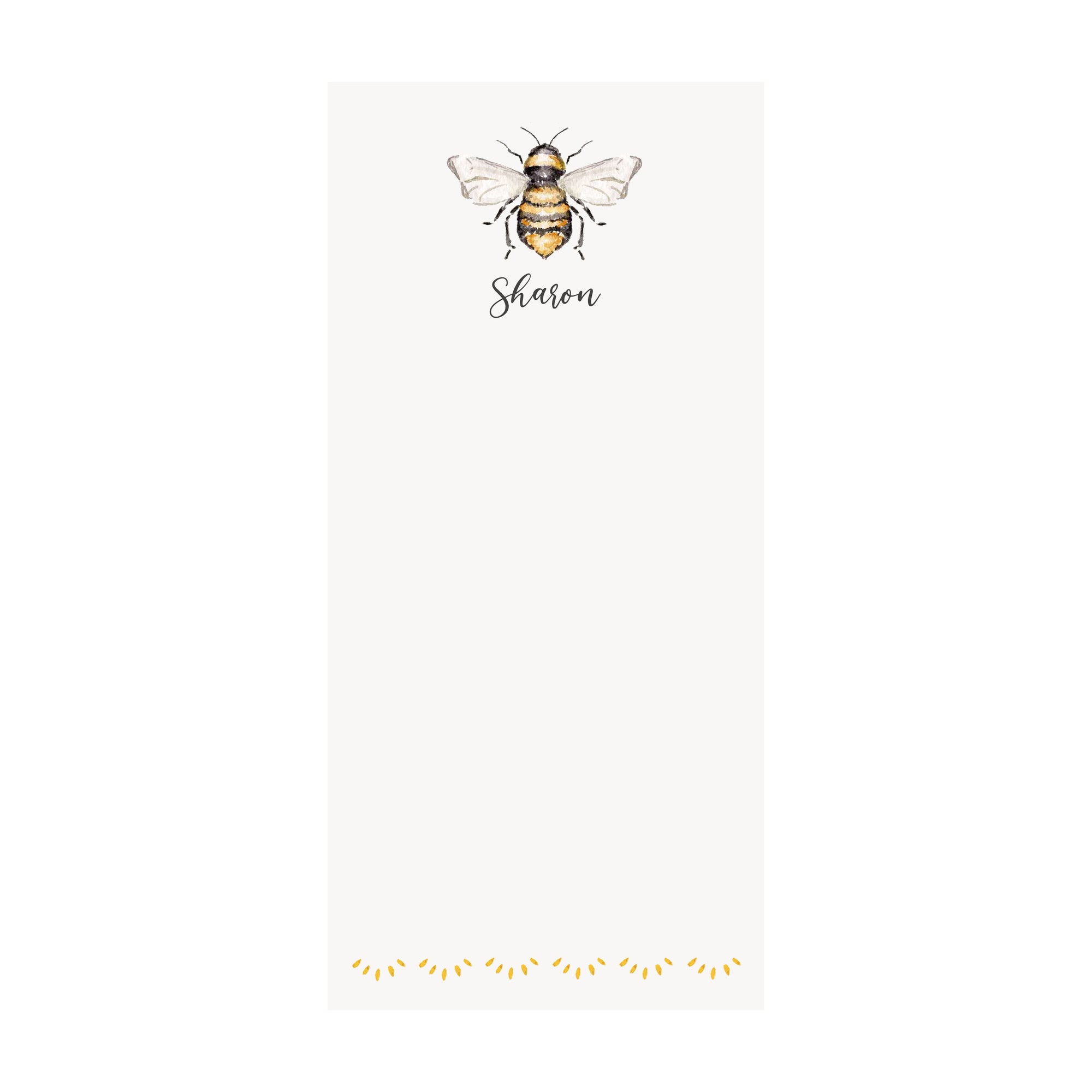 Bee Notepad- Personalized
