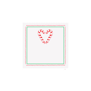 Candy Cane Heart Gift Tag