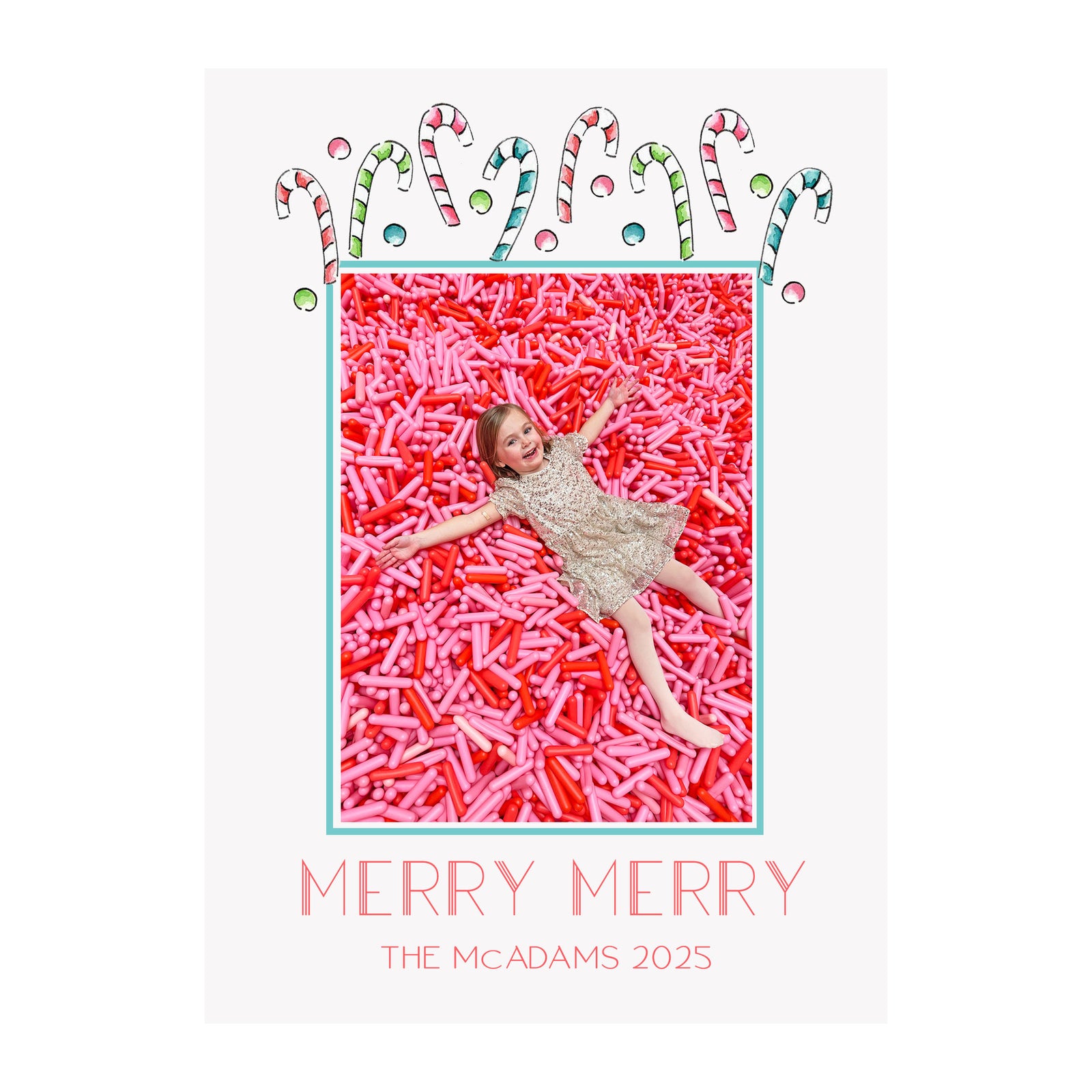 Candy Canes Holiday Photo Cards