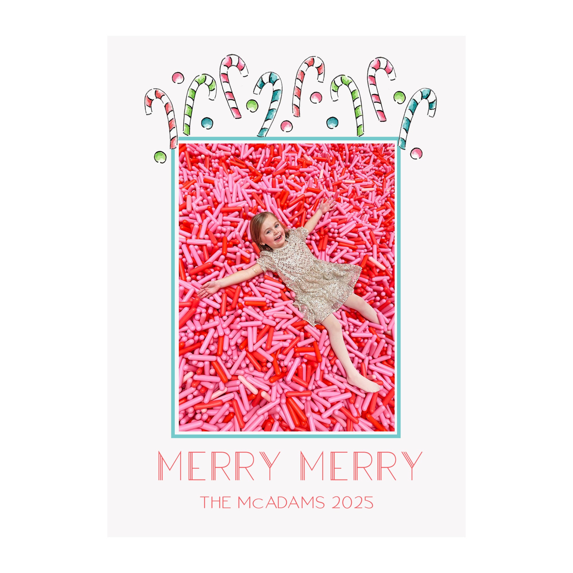 Candy Canes Holiday Photo Cards