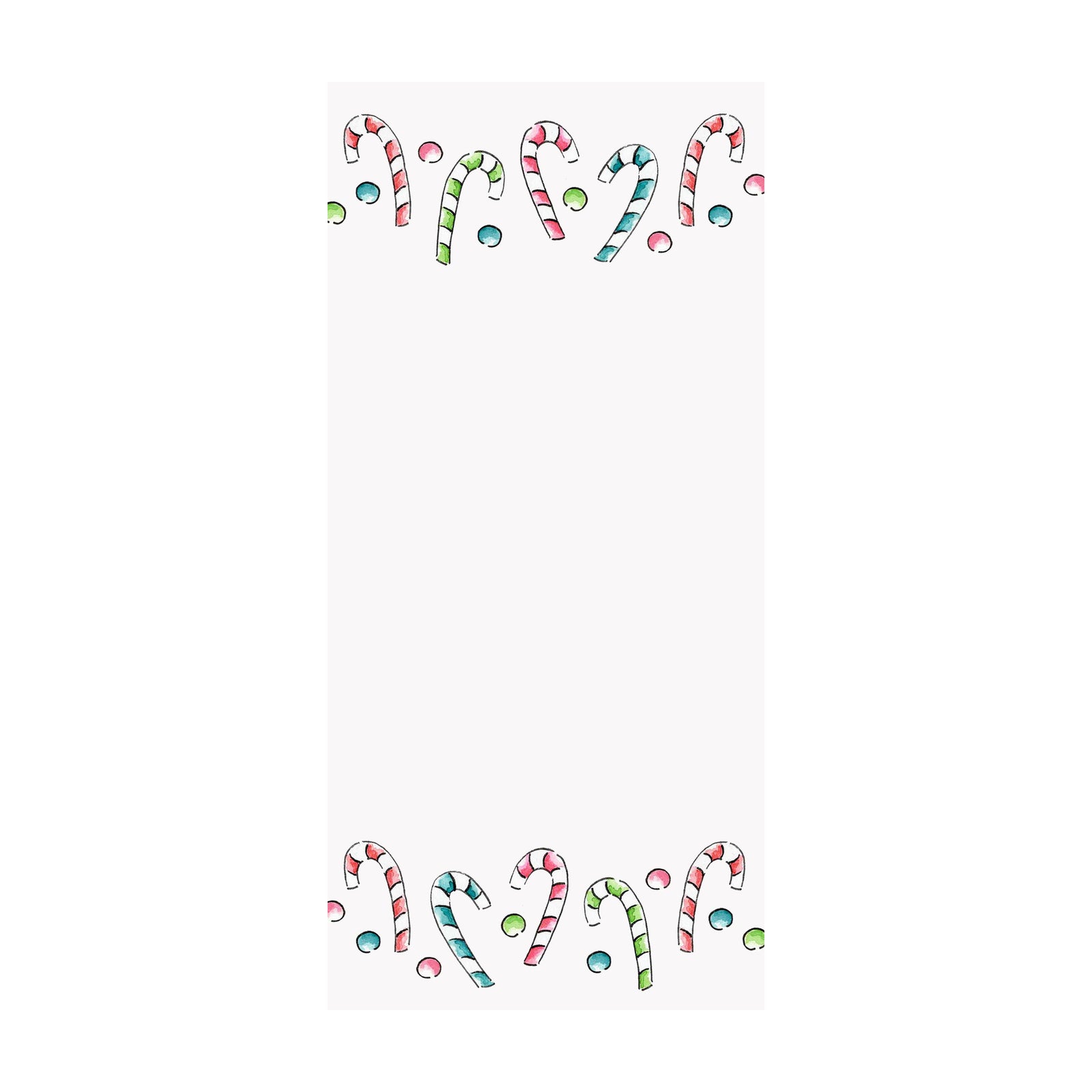 Candy Canes Holiday Notepad 