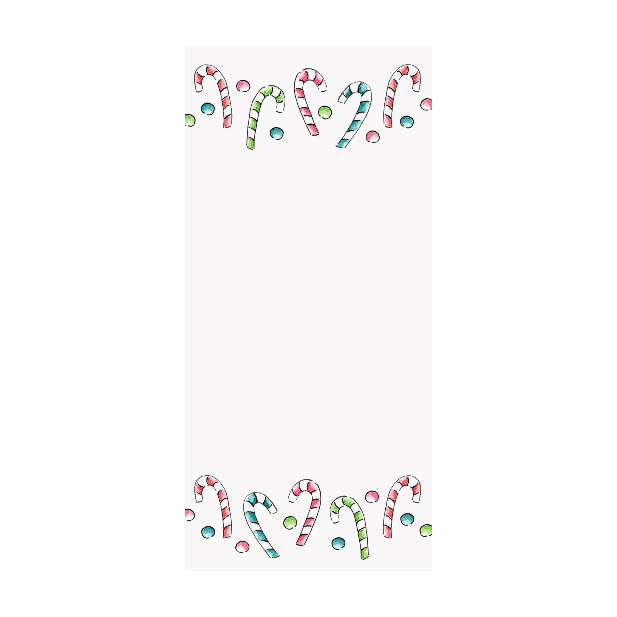 Candy Canes Holiday Notepad 