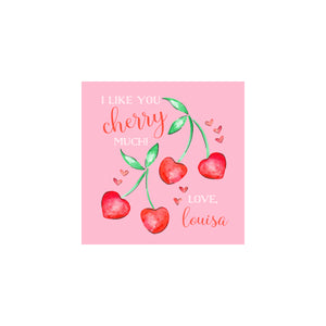 Cherry Valentine Gift Tags & Stickers
