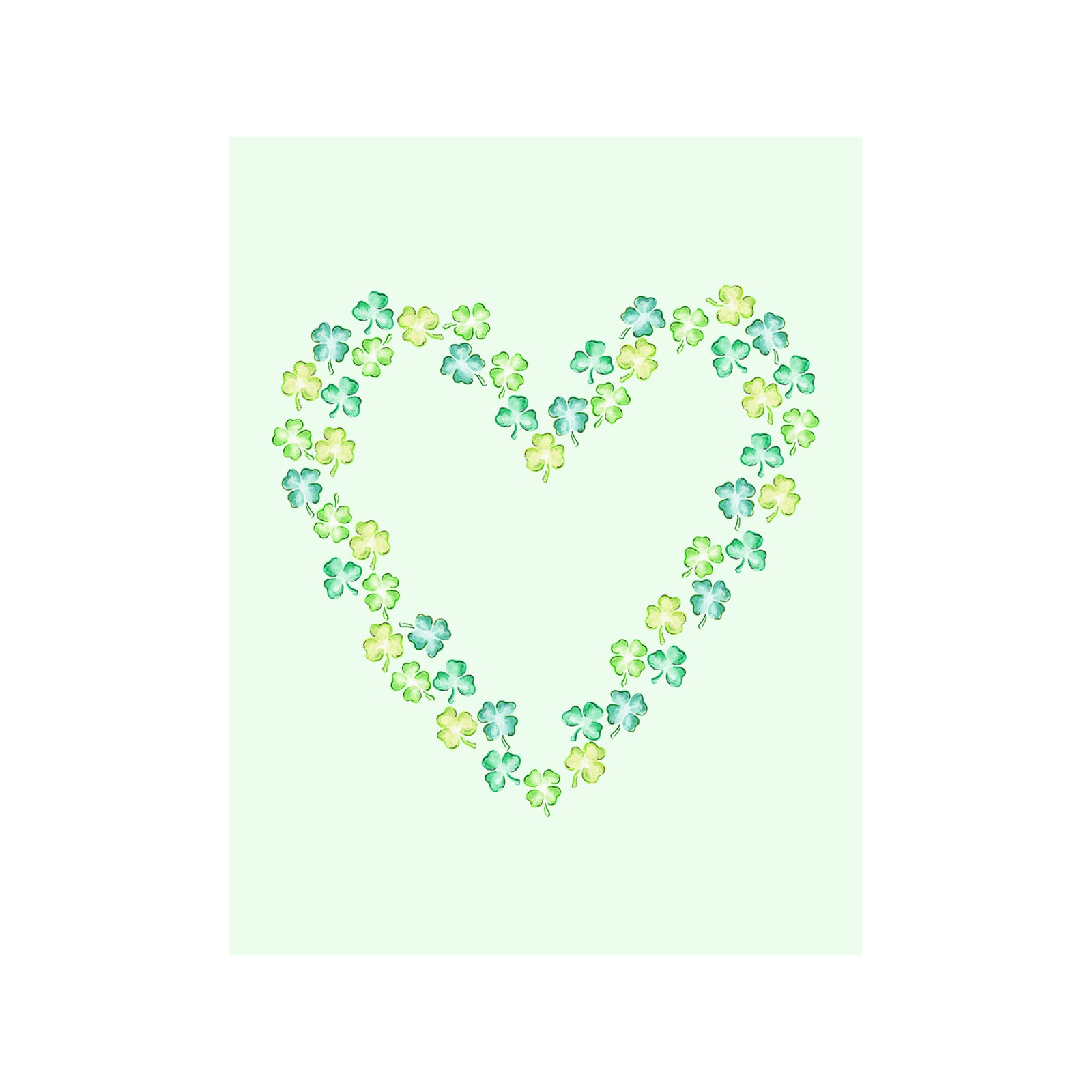 Shamrock Heart Card