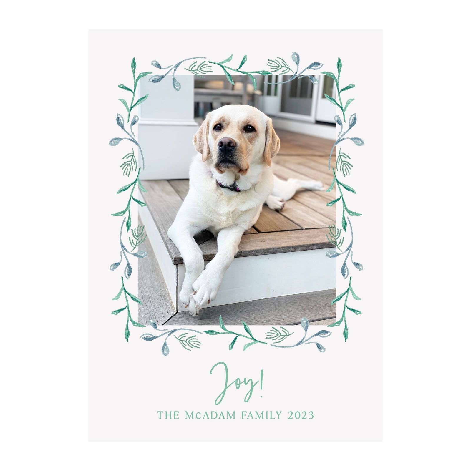 Coastal Garland Holiday Photo Cards