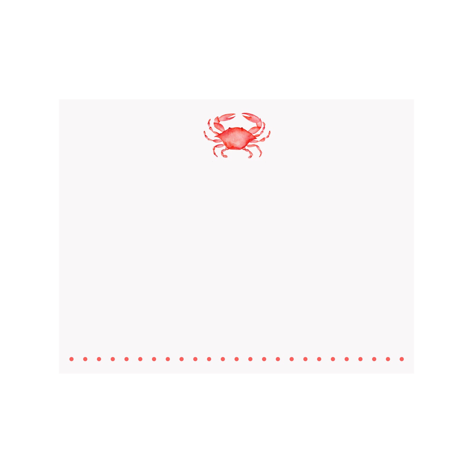 Red Crab Note Card