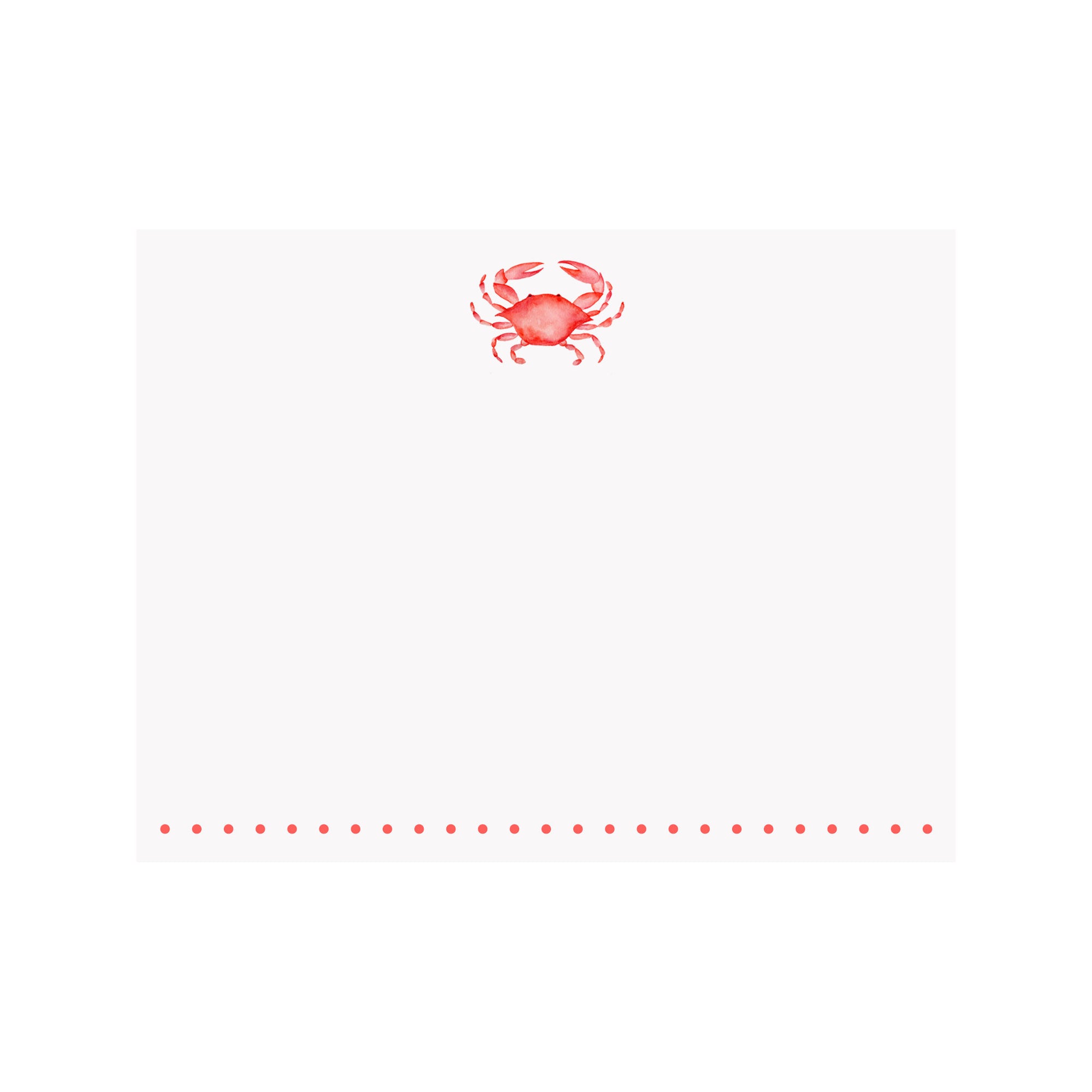 Red Crab Note Card