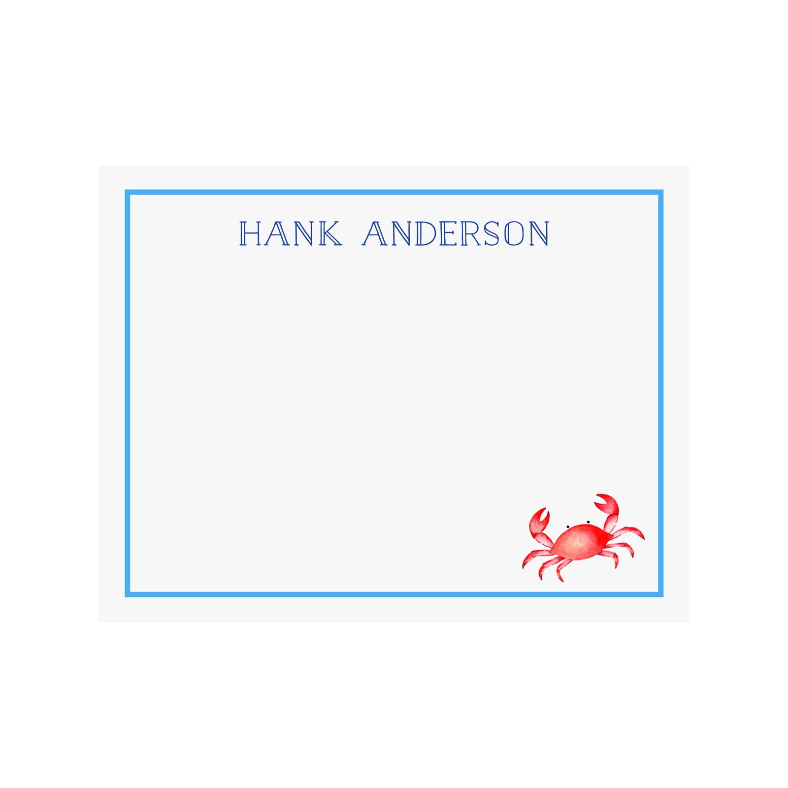 Crab Stationery