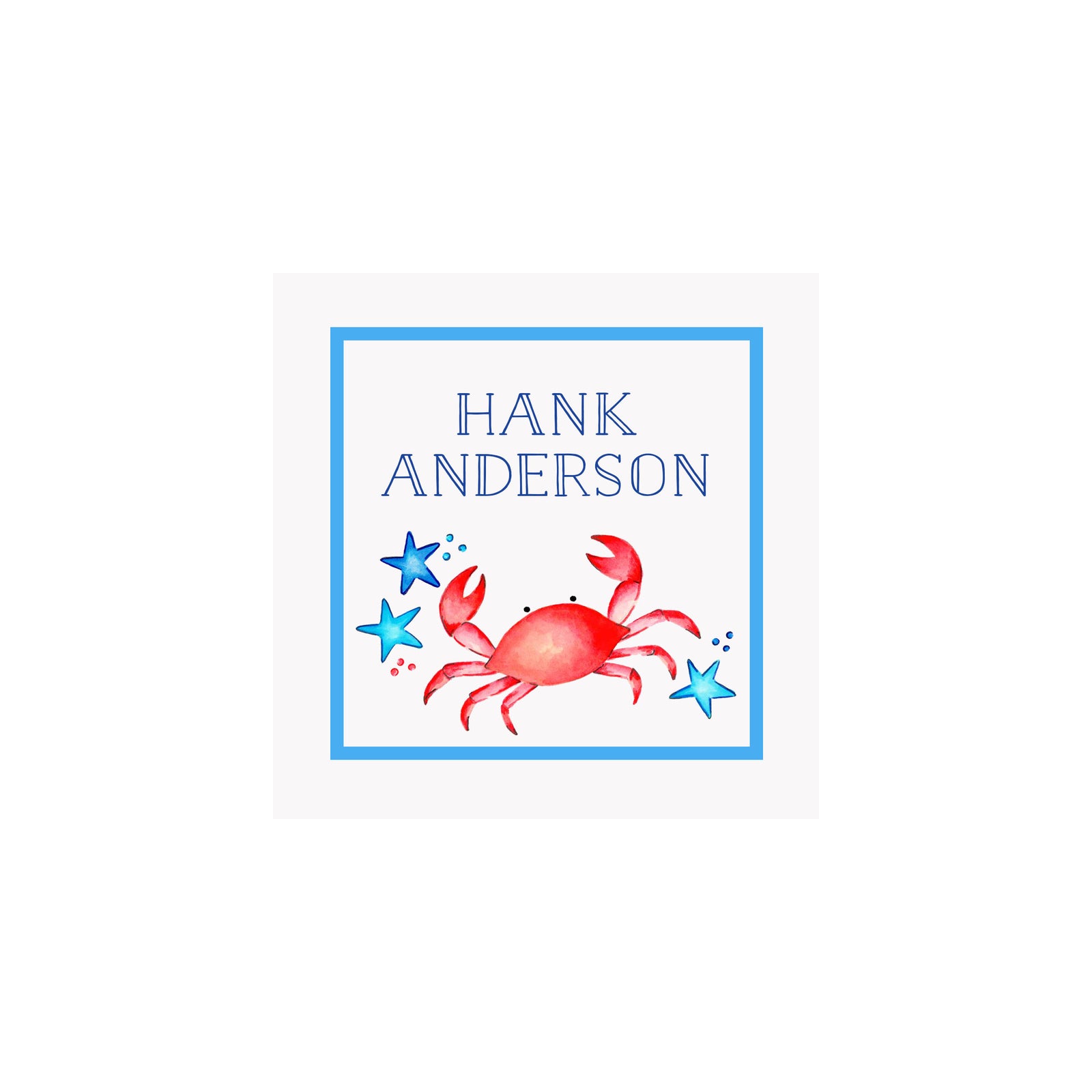 Crab Gift Tags & Stickers