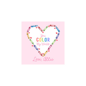Color My World Valentine Gift Tags & Stickers