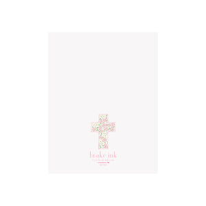 Floral Cross Card- Dogwoods