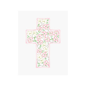 Floral Cross Card- Dogwoods