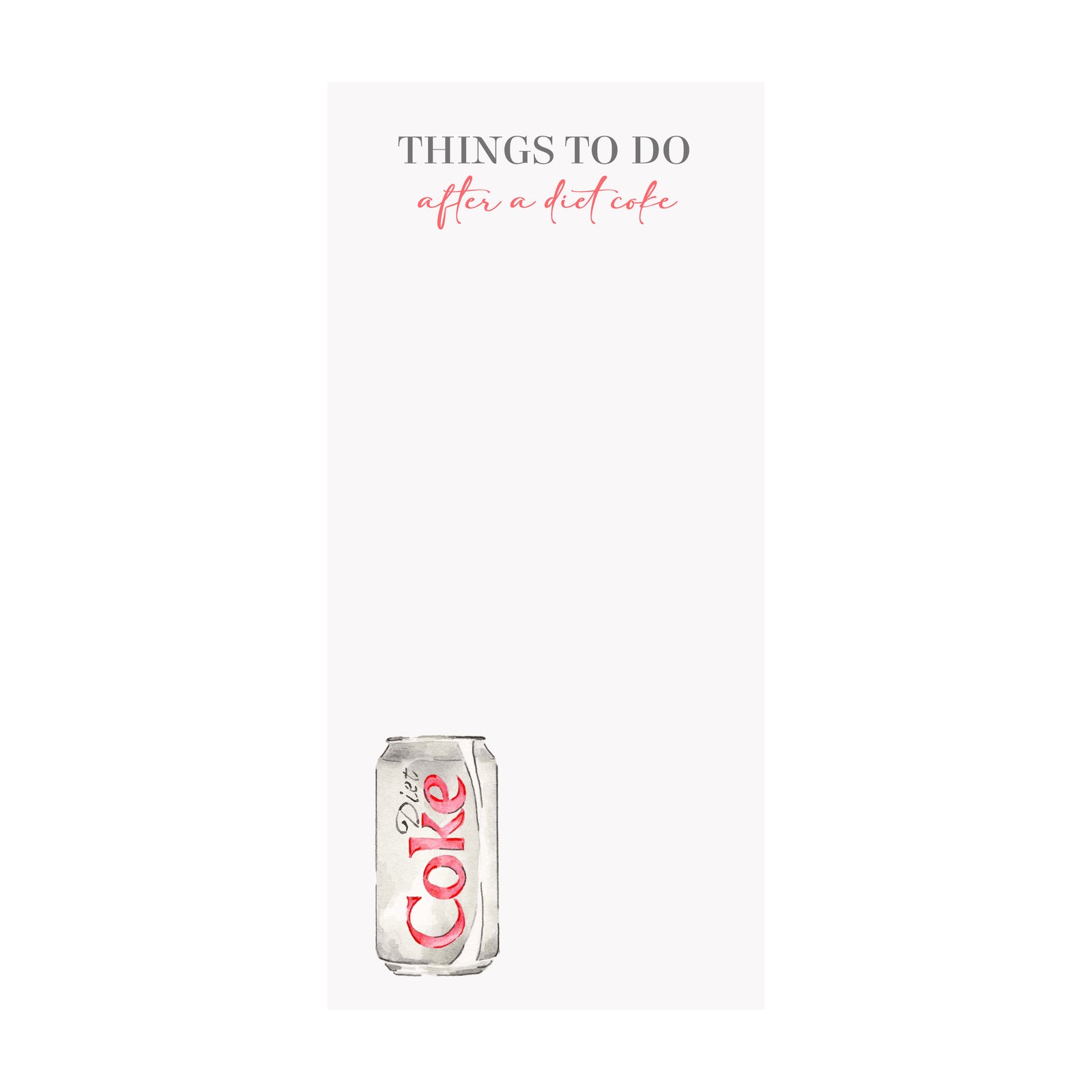 Diet Soda Notepad