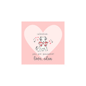 Puppy Dog Valentine Gift Tags & Stickers