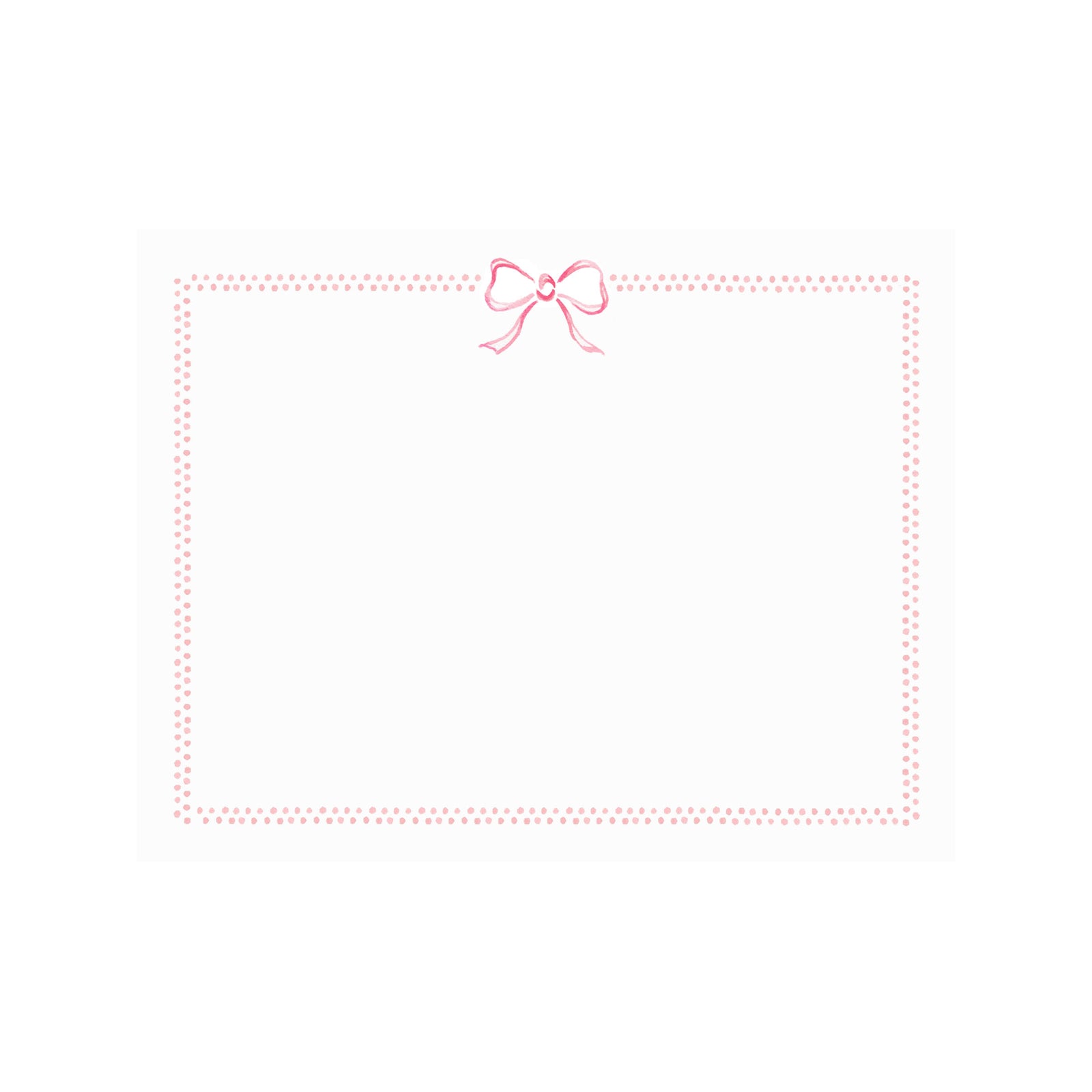 Bow Ribbon & Dots Note Card