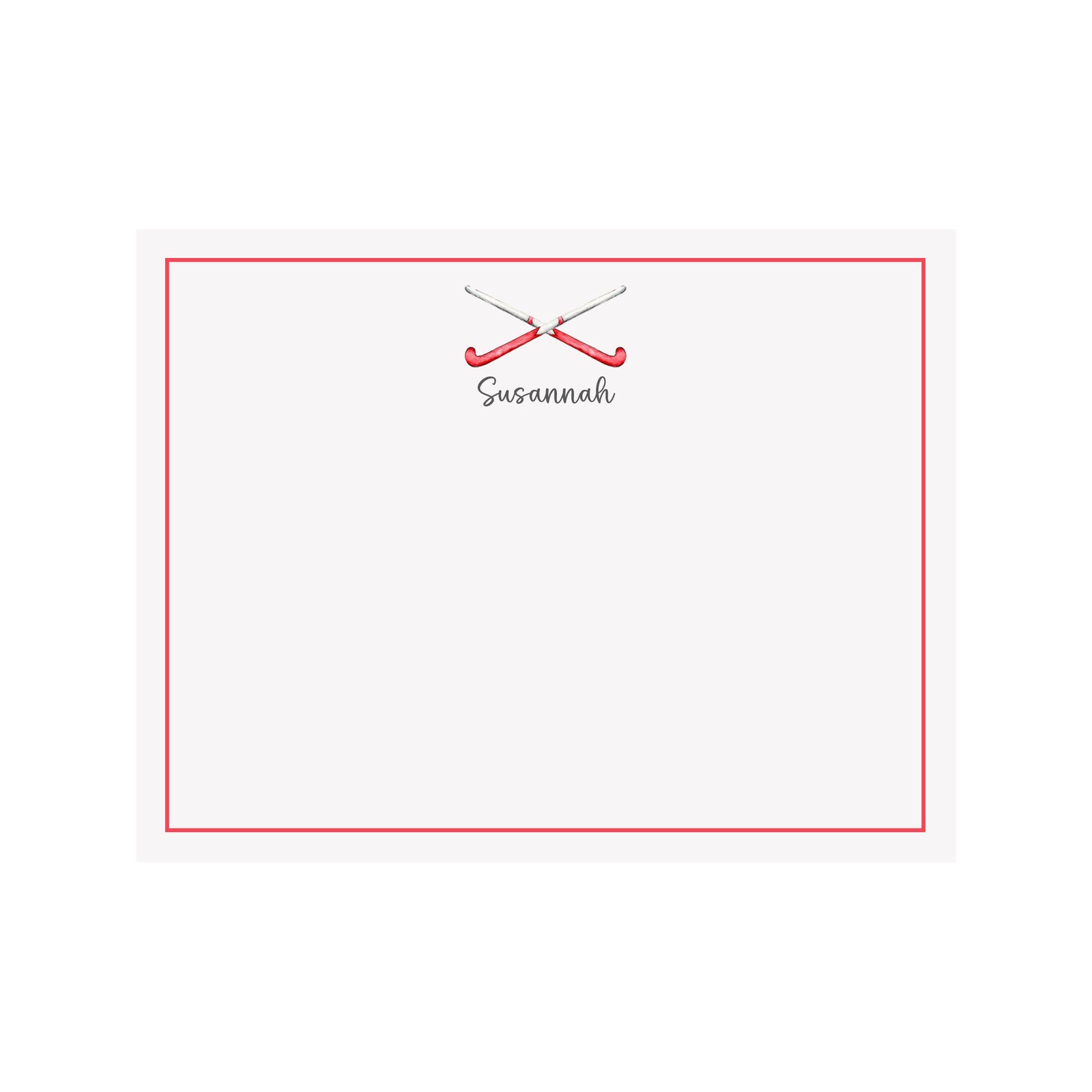 Field Hockey Sticks Stationery