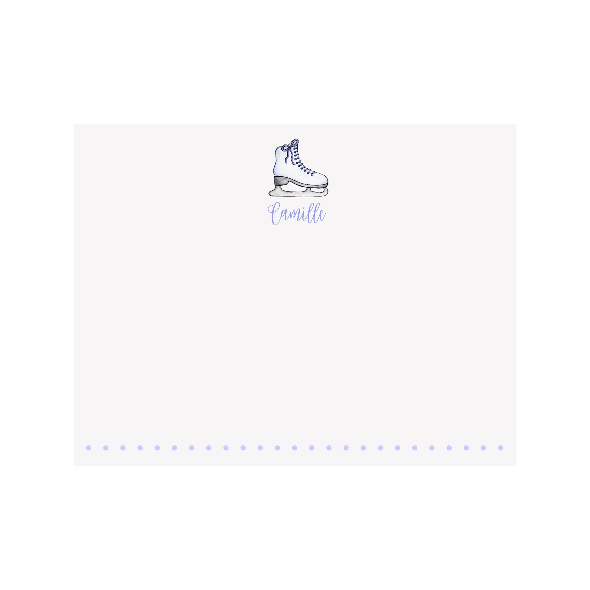 Figure Ice Skate Stationery