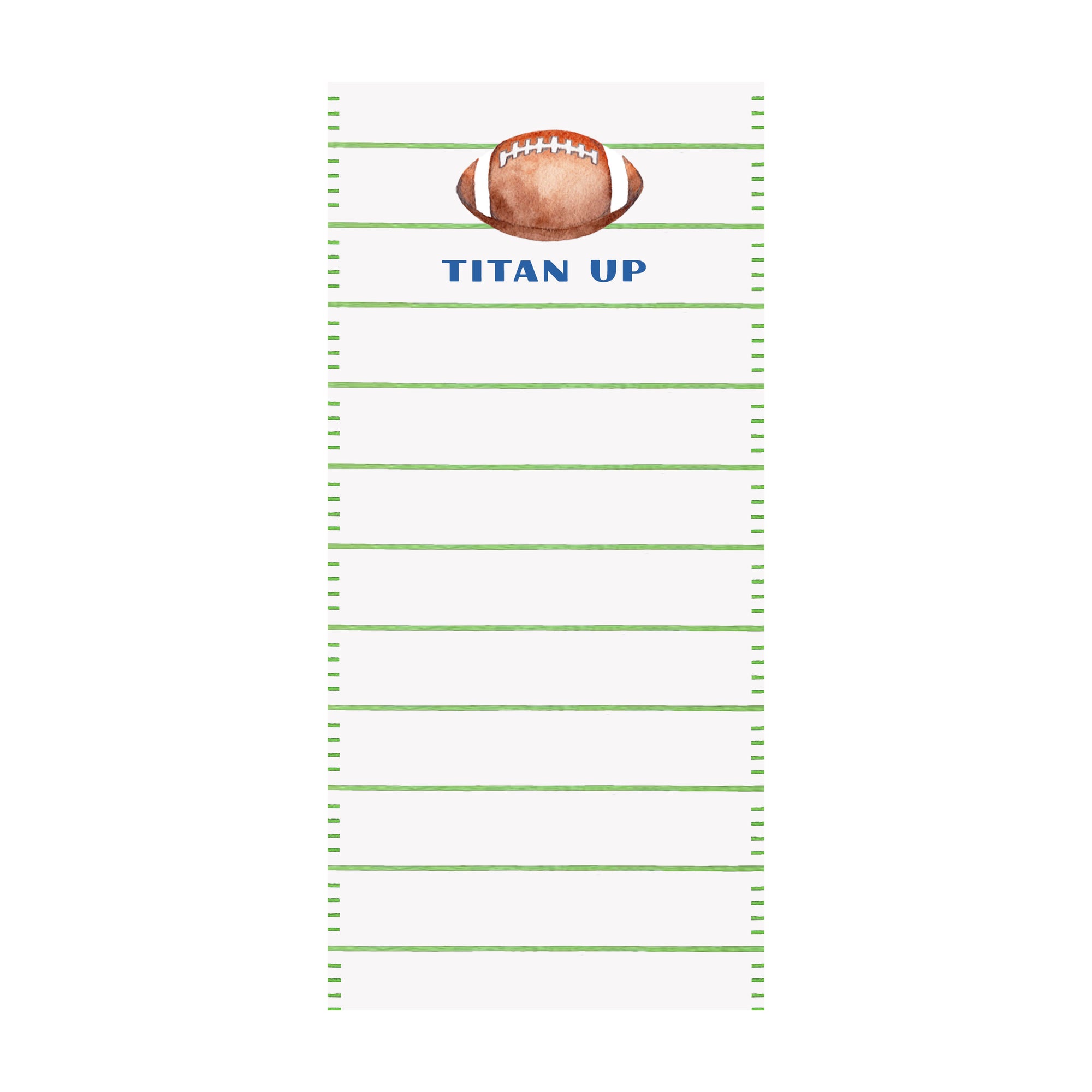 Football Field Notepad- Personalized