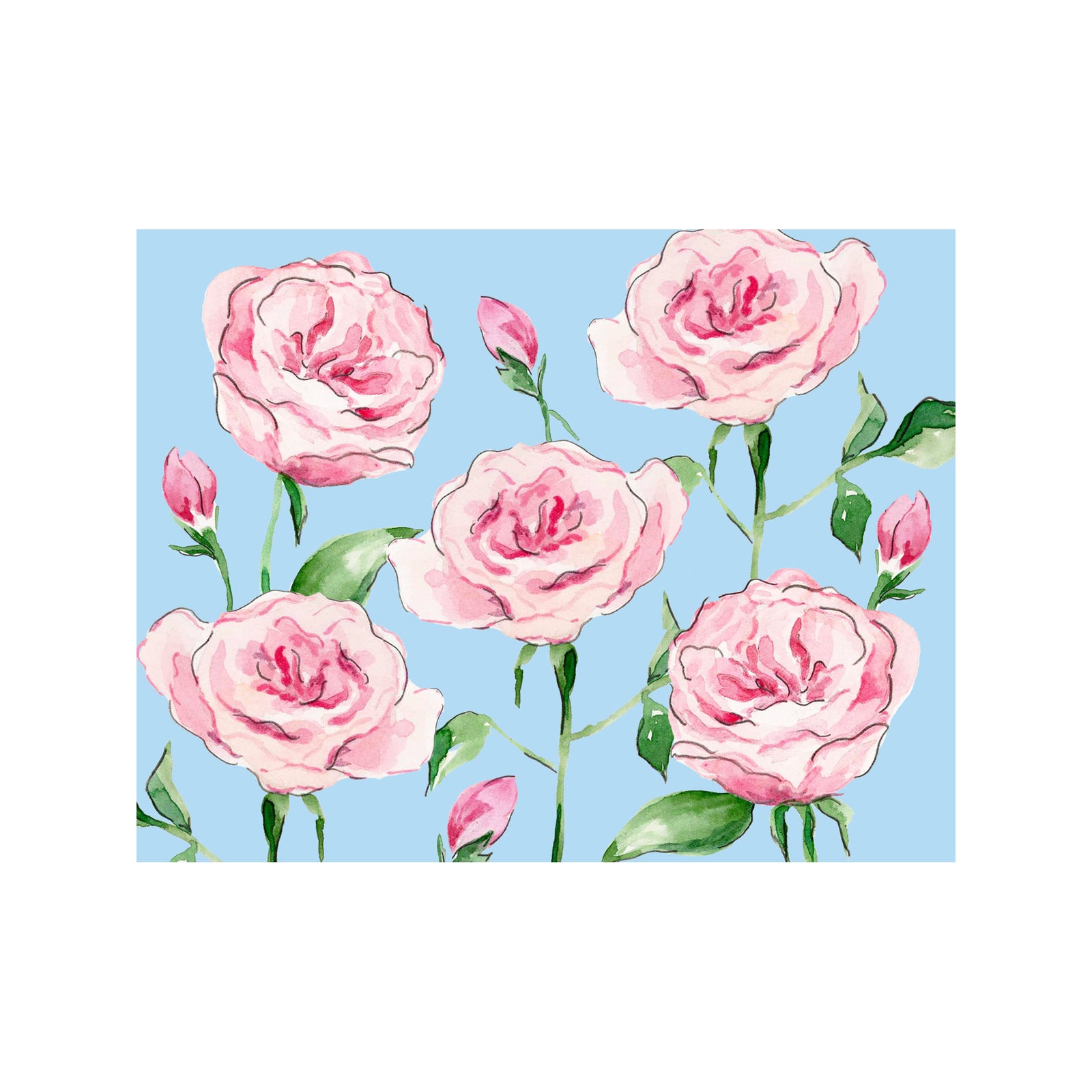 Garden Rose Note Cards 
