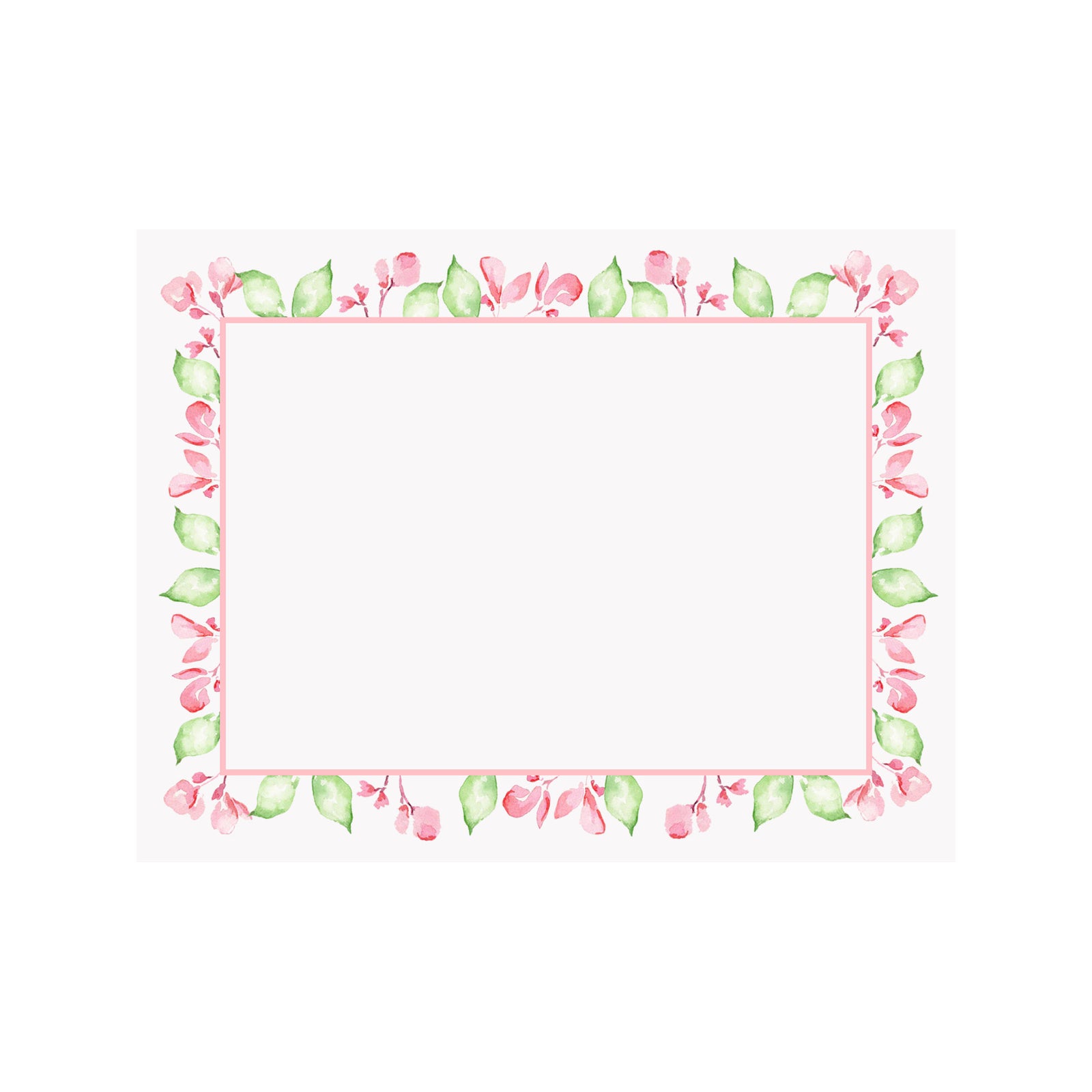 Geranium Border Note Card