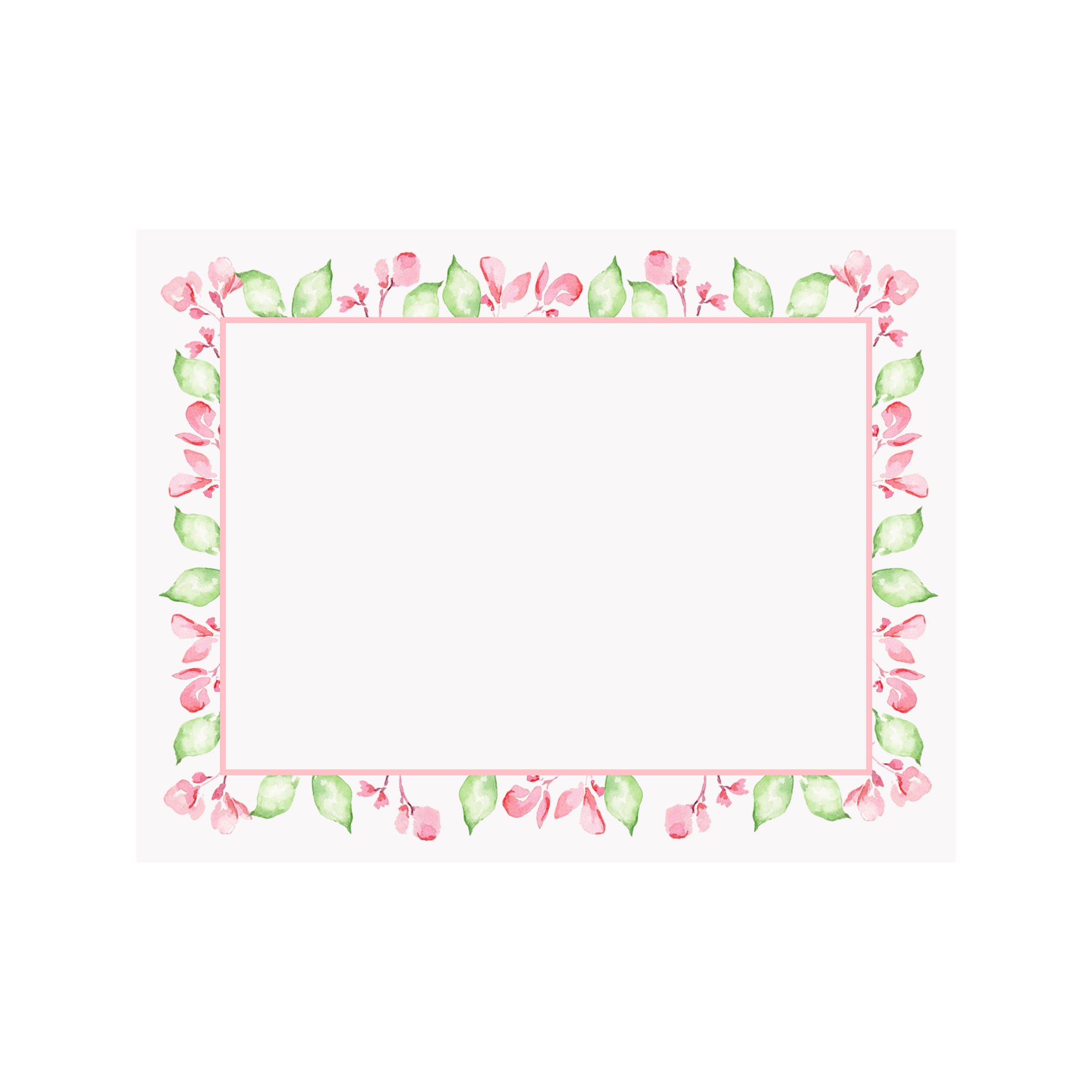 Geranium Border Note Card