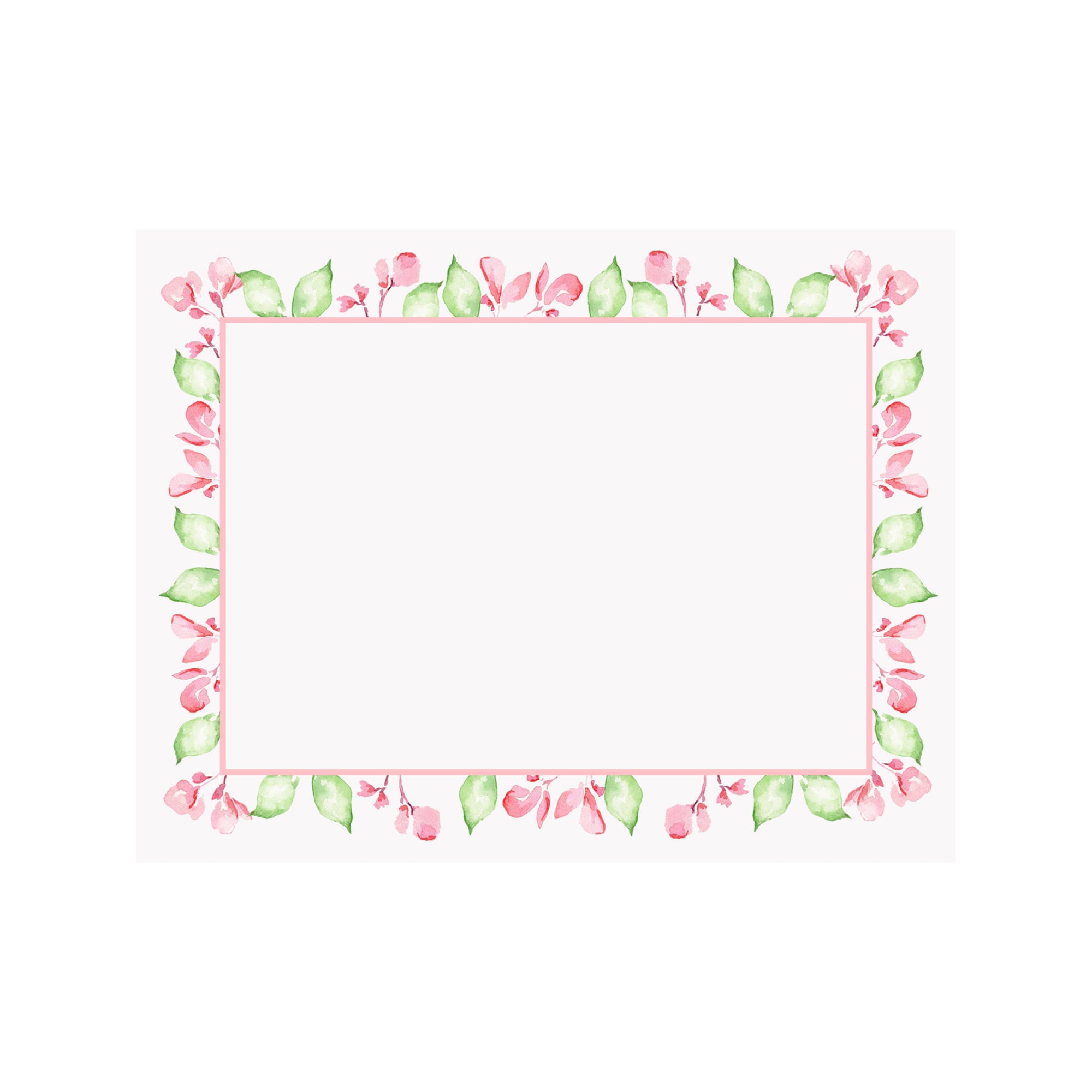 Geranium Border Note Card